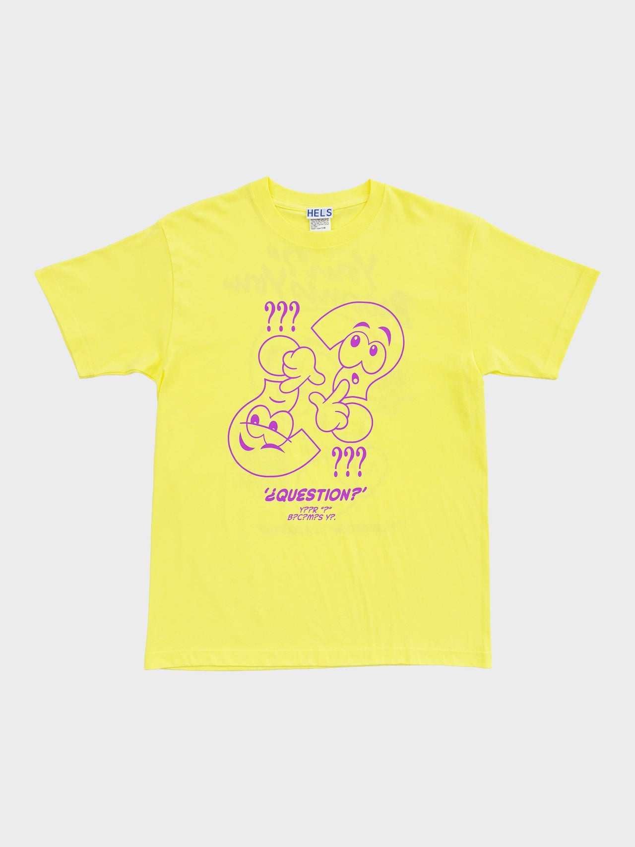 HELS / ? CHARACTER T-SHIRT (LEMON)
