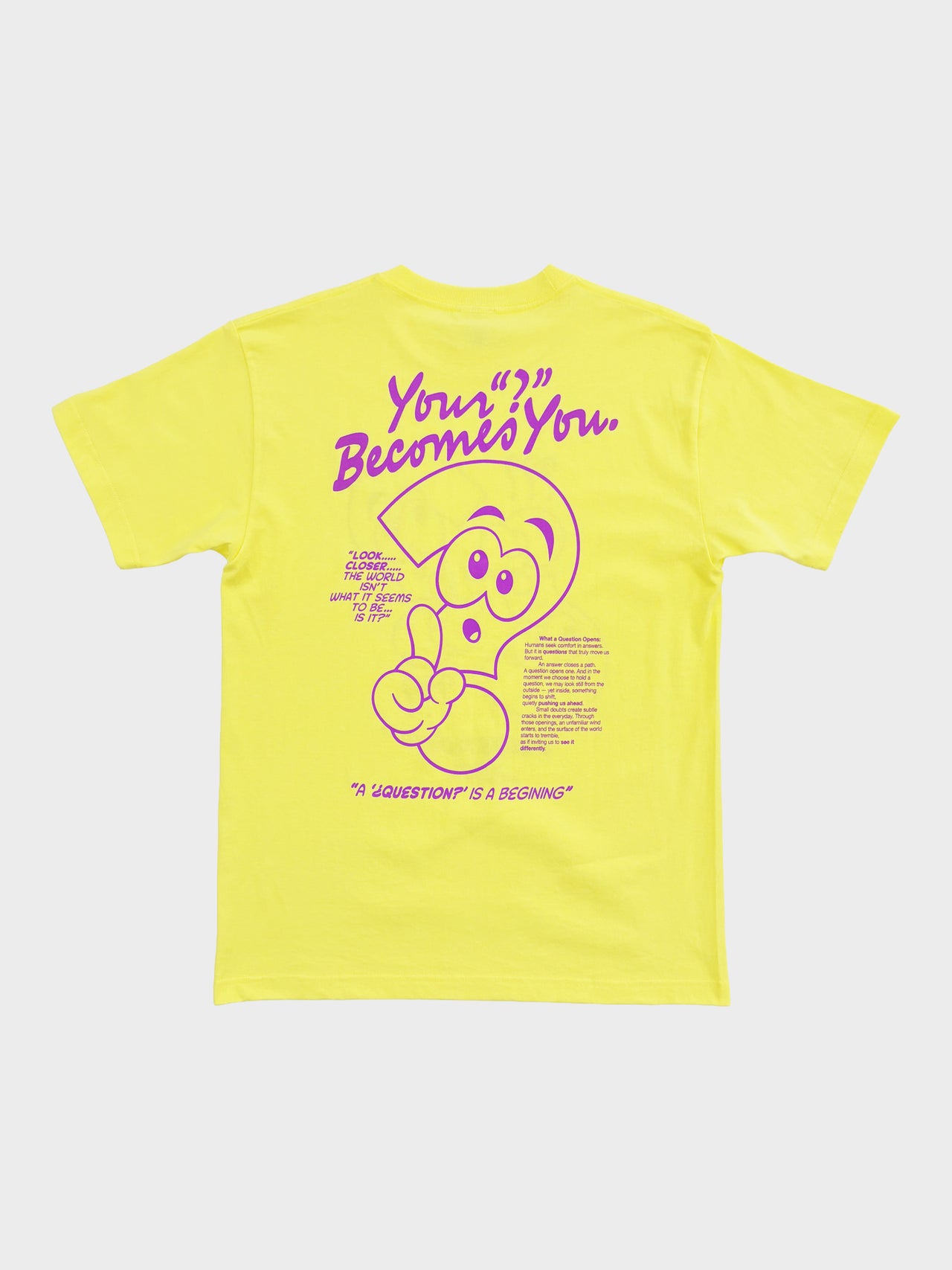 HELS / ? CHARACTER T-SHIRT (LEMON)