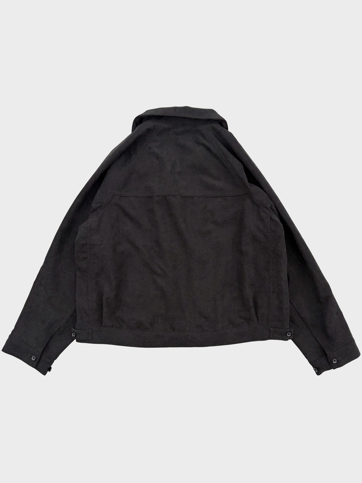 my beautiful landlet / CORDUROY ZIP UP BLOUSON (BLACK)
