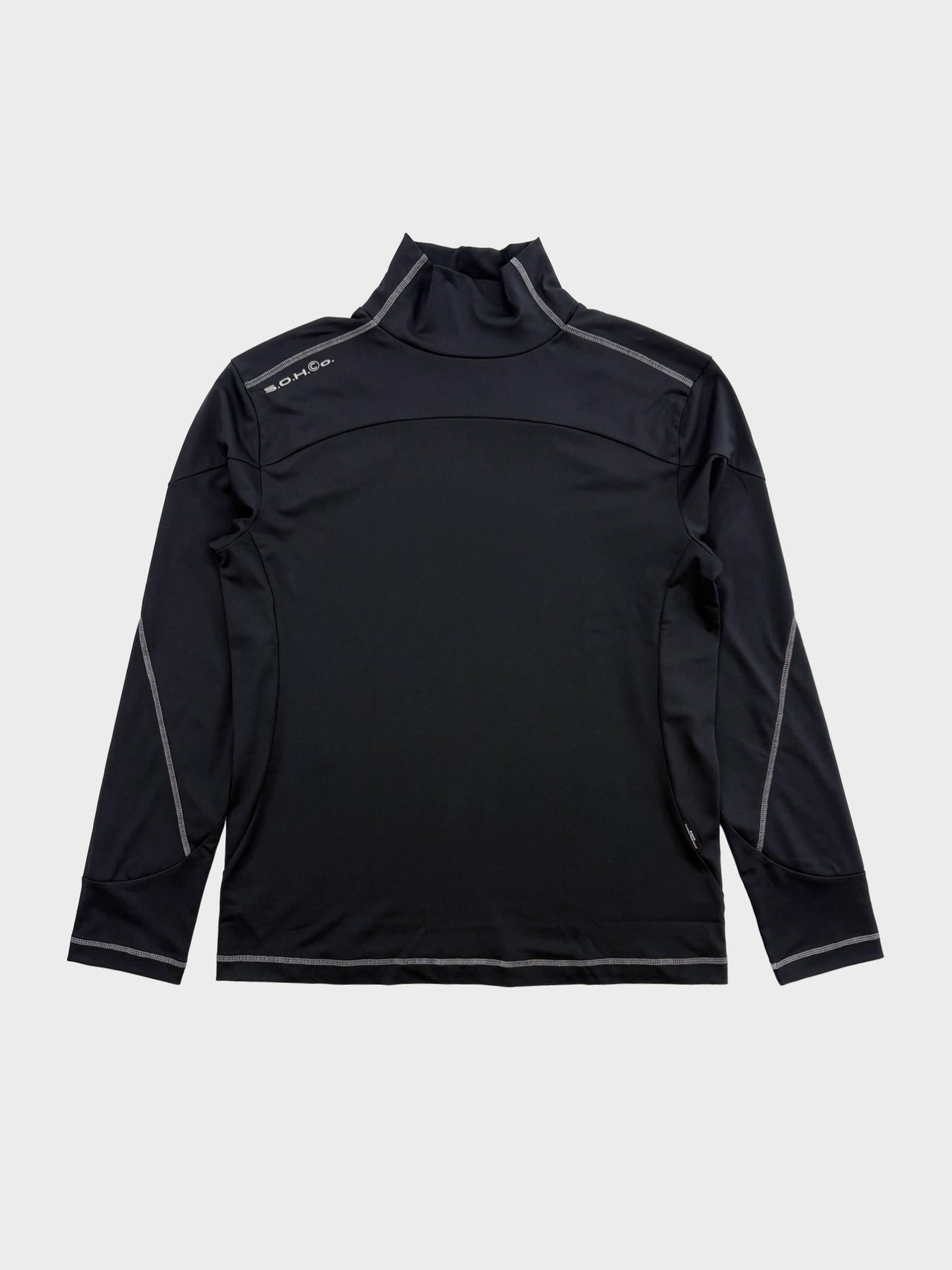 SOMEWHERE OUTSIDE HIKING COMPANY / SOHC COVERSTITCH TURTLENECK L/SL (BLACK)