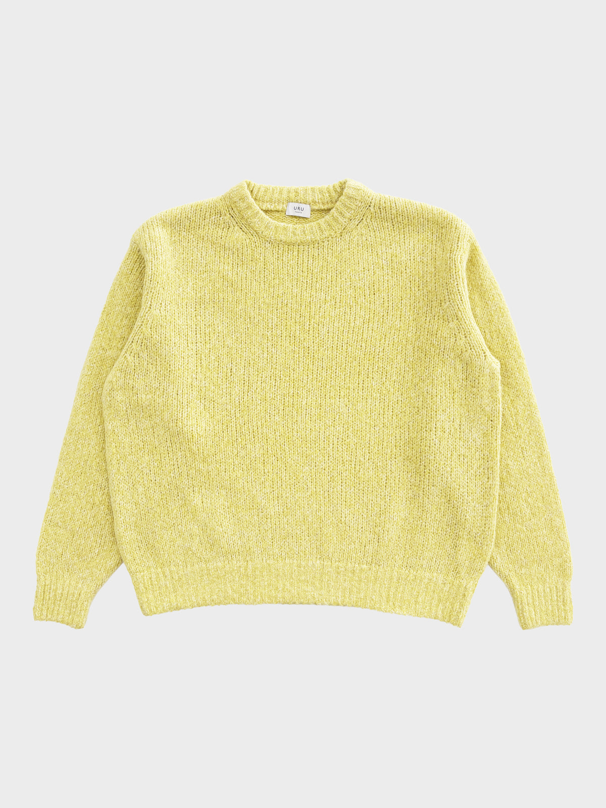 URU / CREW NECK KNIT (YELLOW)