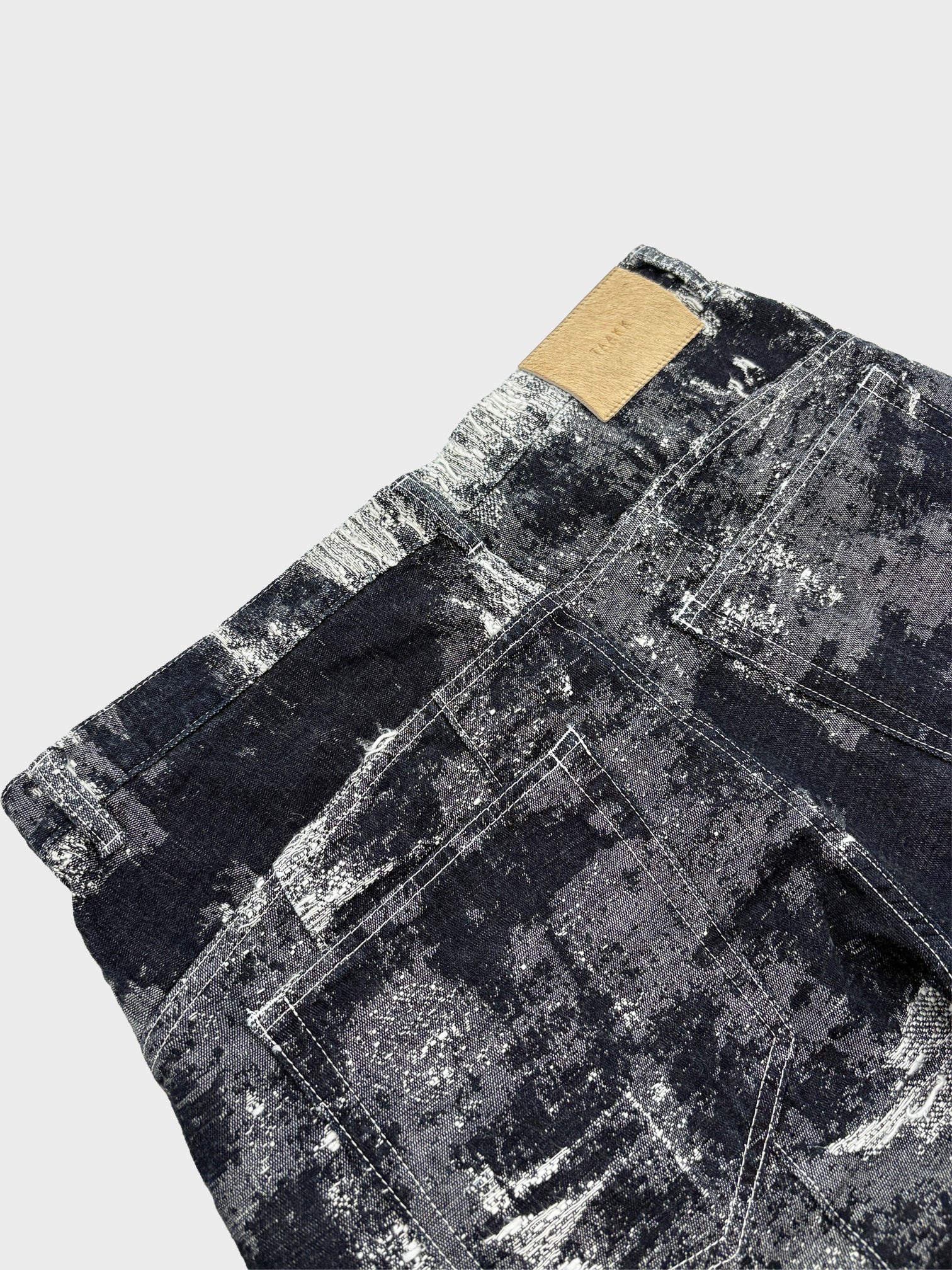 TAAKK / DENIM CURVED PANTS (ONE WASH)