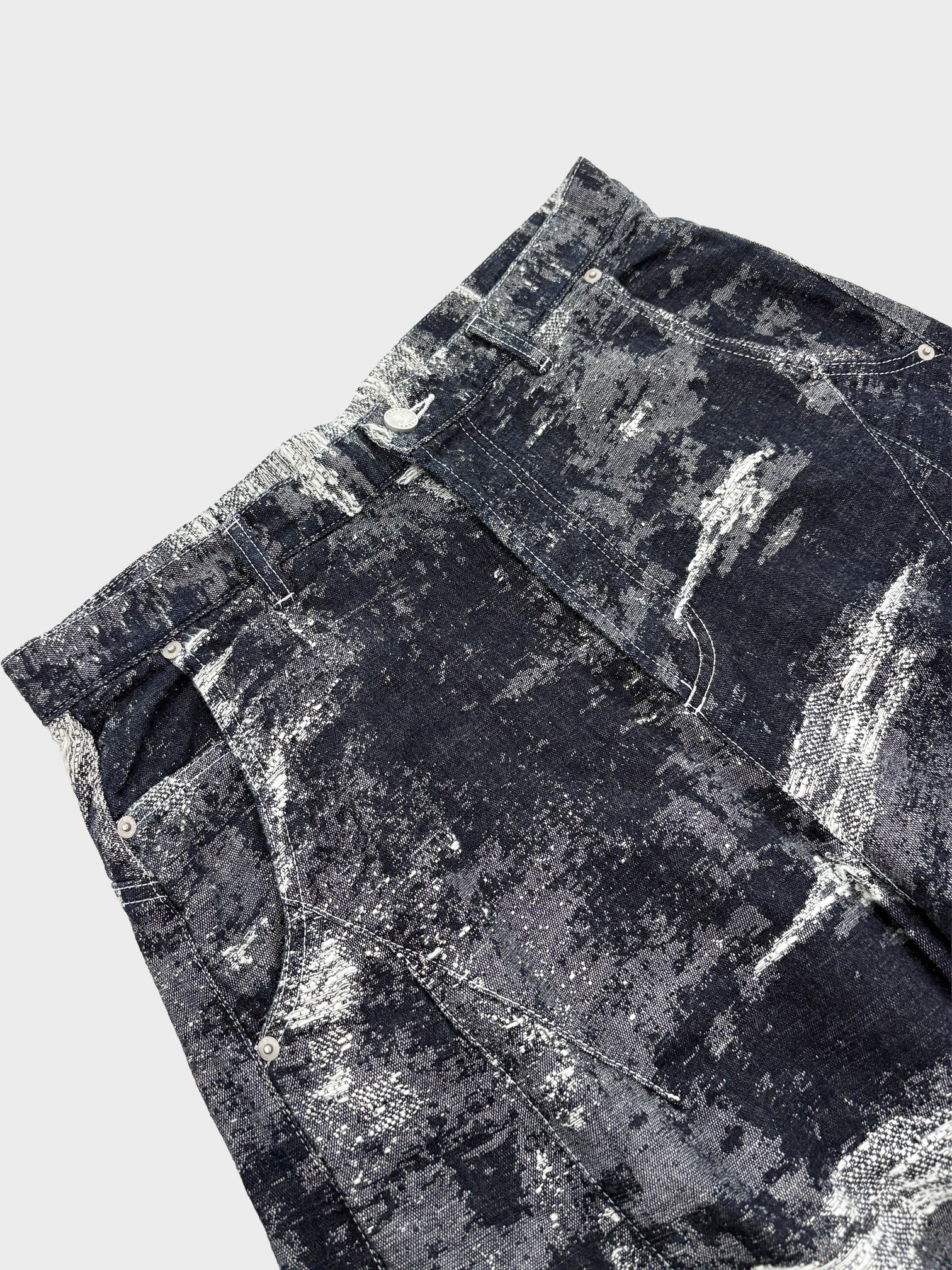 TAAKK / DENIM CURVED PANTS (ONE WASH)
