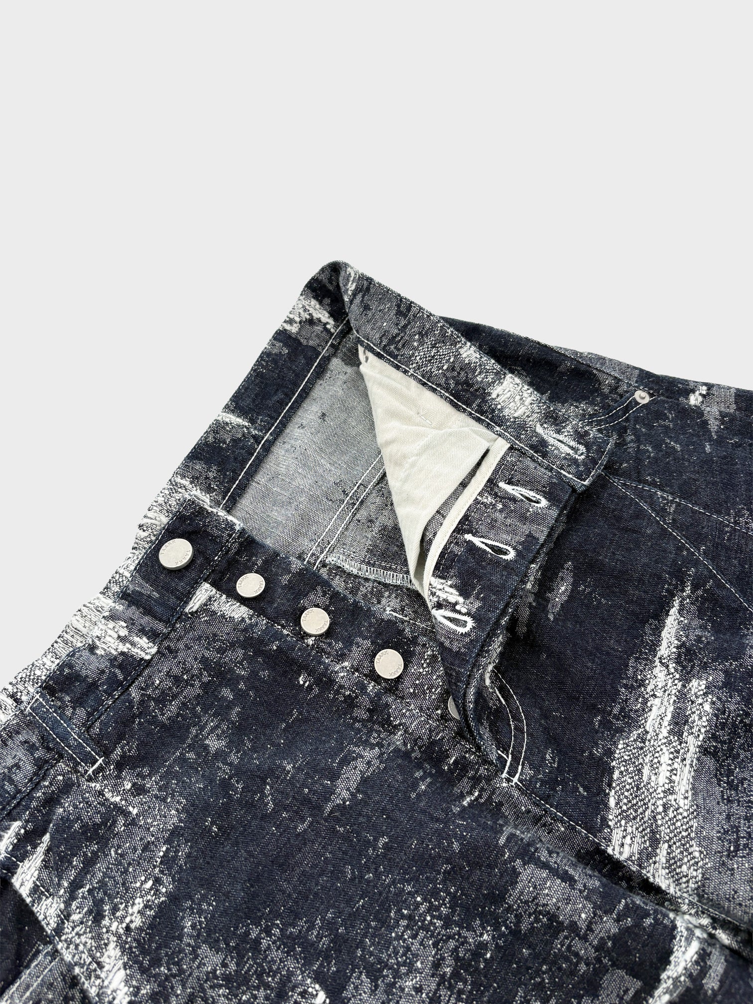 TAAKK / DENIM CURVED PANTS (ONE WASH)