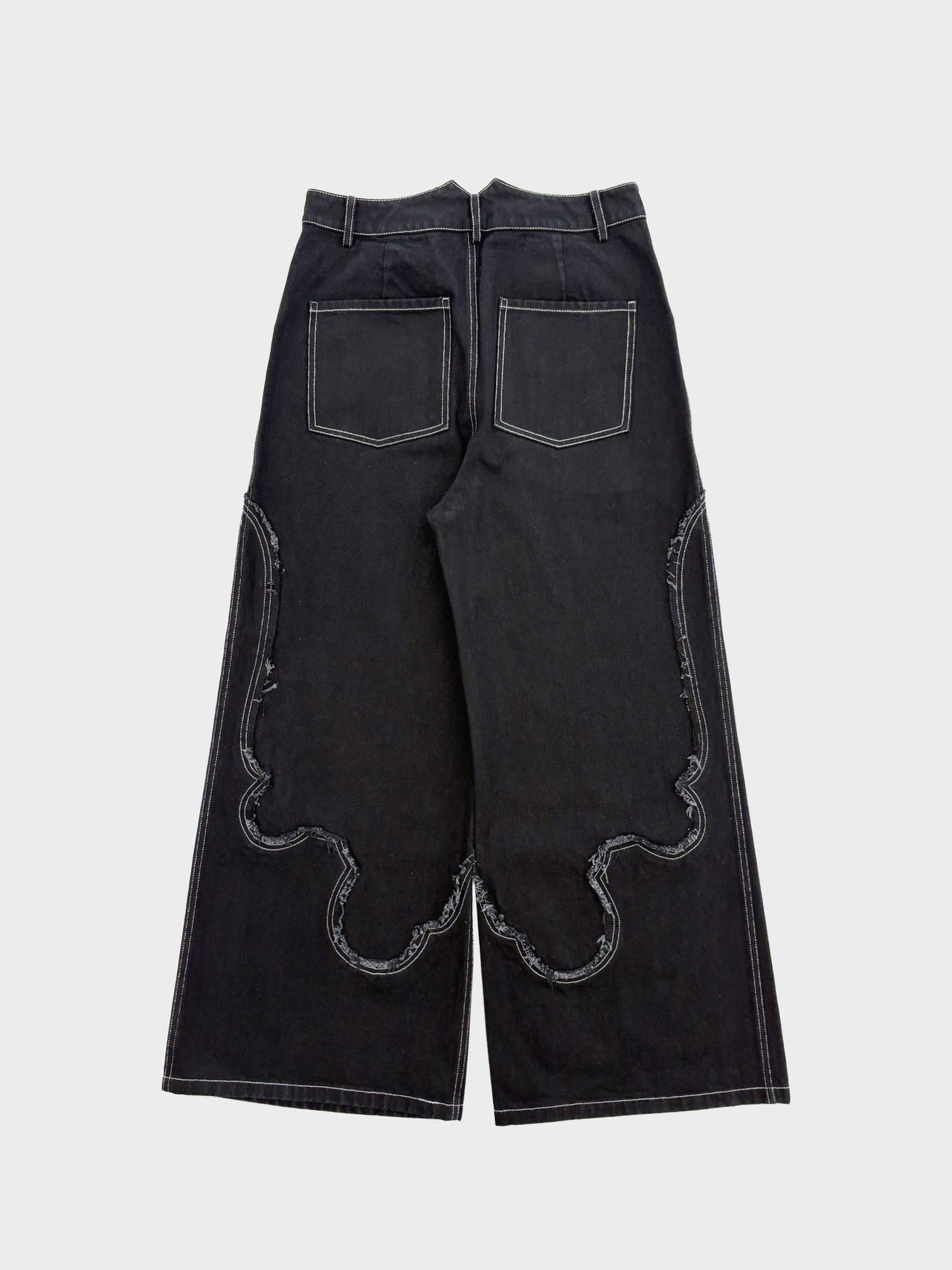 VIVIANO / DENIM WESTERN PANTS (BLACK)