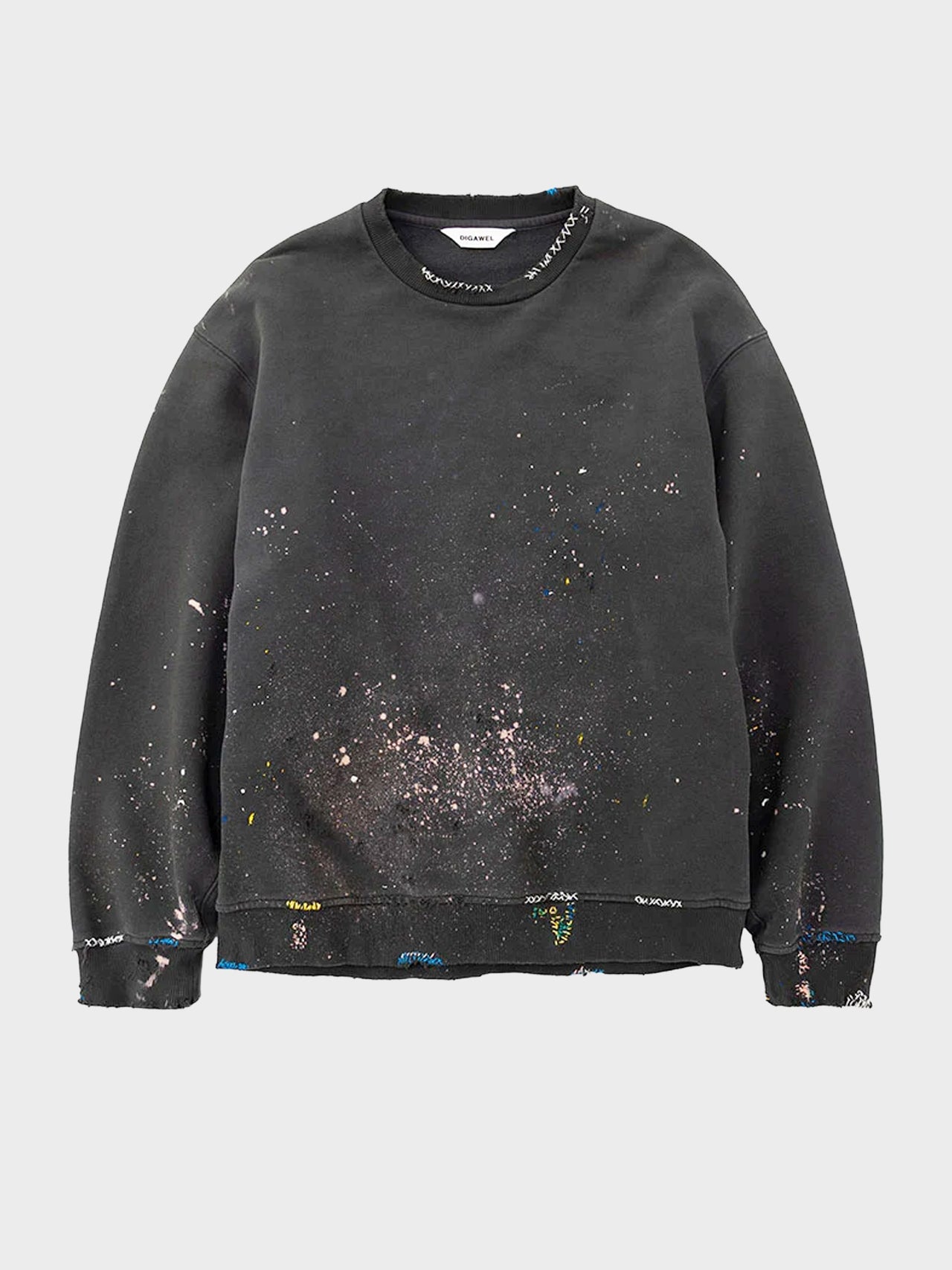 【8/28(金)12:00発売】DIGAWEL / DISTRESSED SWEATSHIRT (C.GRAY)