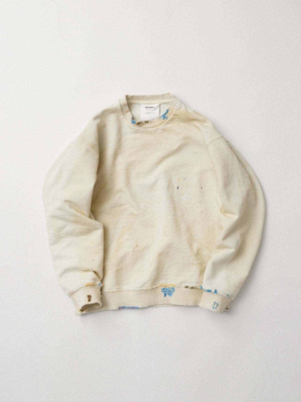【8月入荷予定】DIGAWEL / DISTRESSED SWEATSHIRT (CREAM)