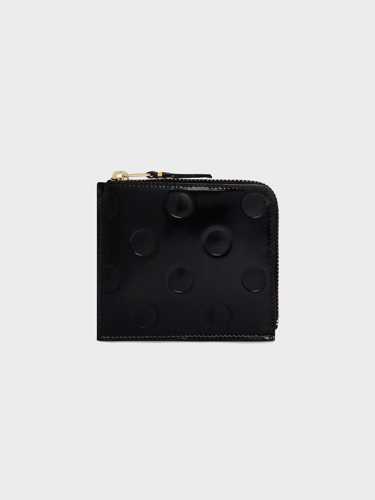 【4月10日(金)12:00販売開始】Wallet COMME des GARCONS / DOT EMBOSSED LEATHER LINE COIN CASE(BLACK)