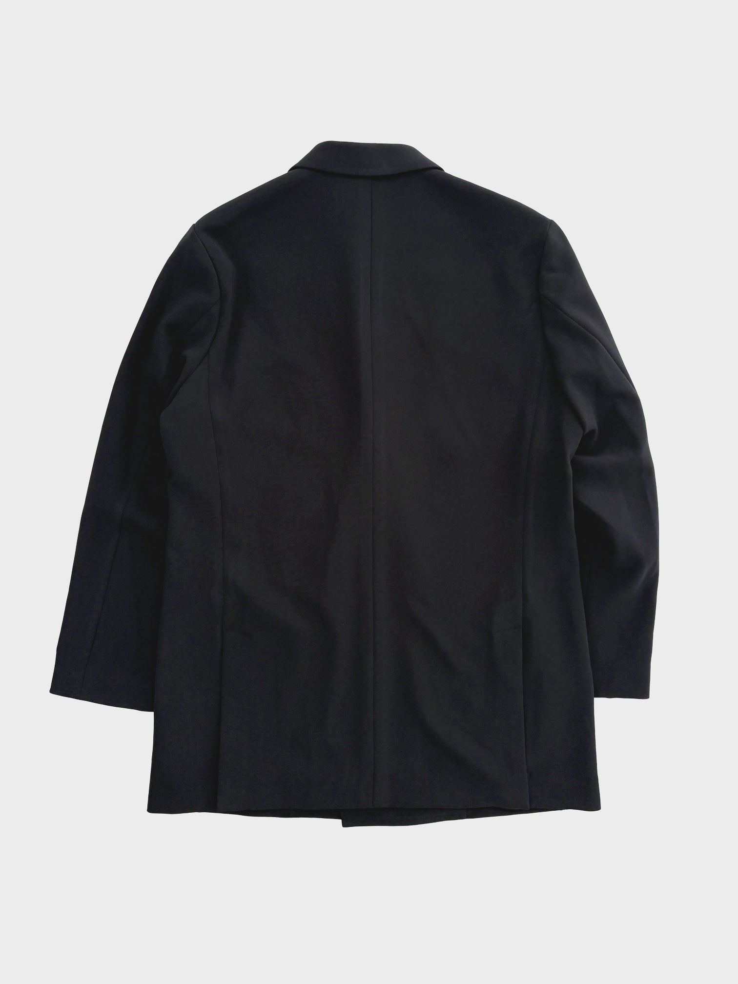 RAINMAKER / DOUBLE BREASTED LONG JACKET (BLACK)