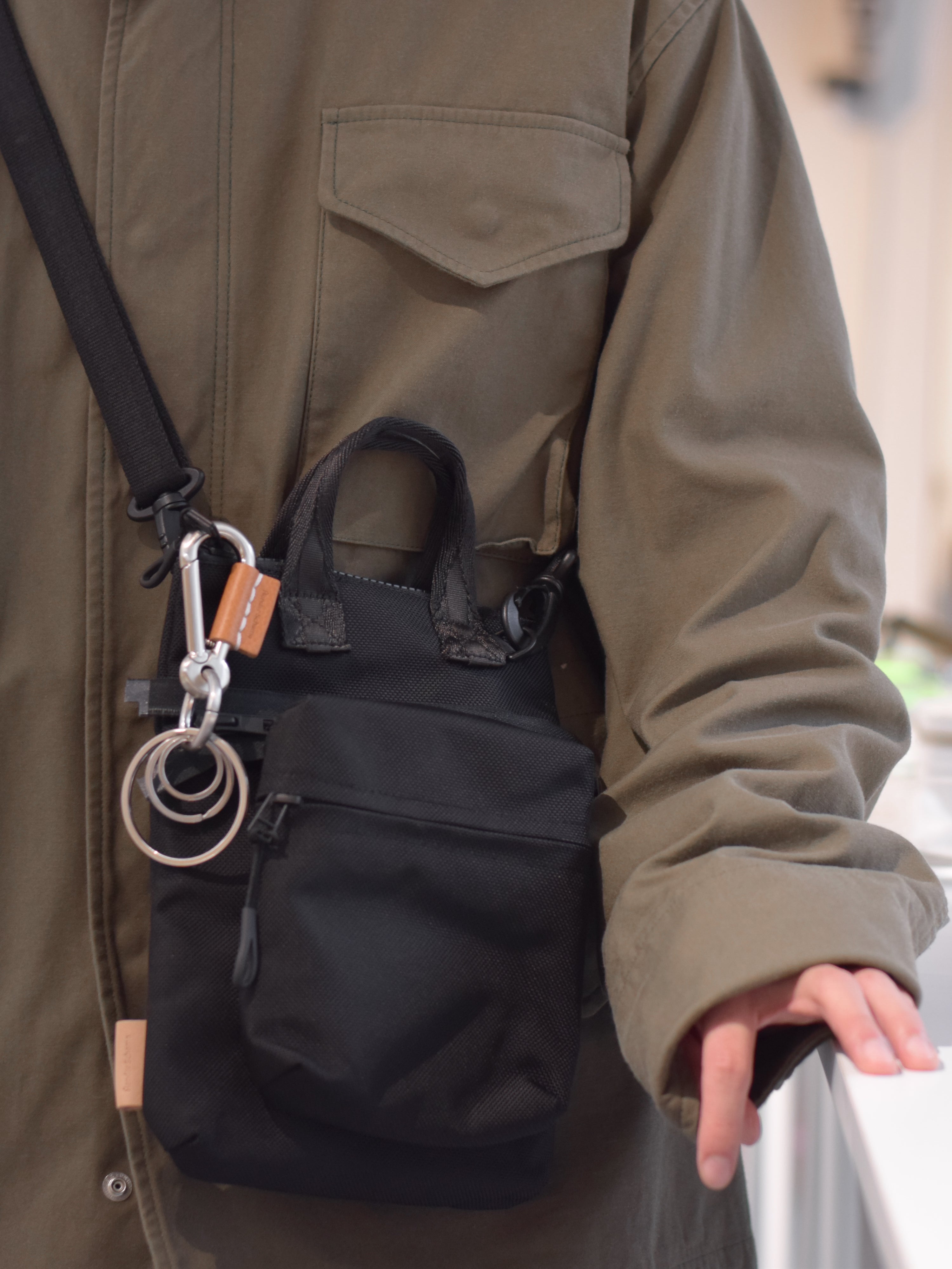 Hender Scheme / module shoulder mini (BLACK)