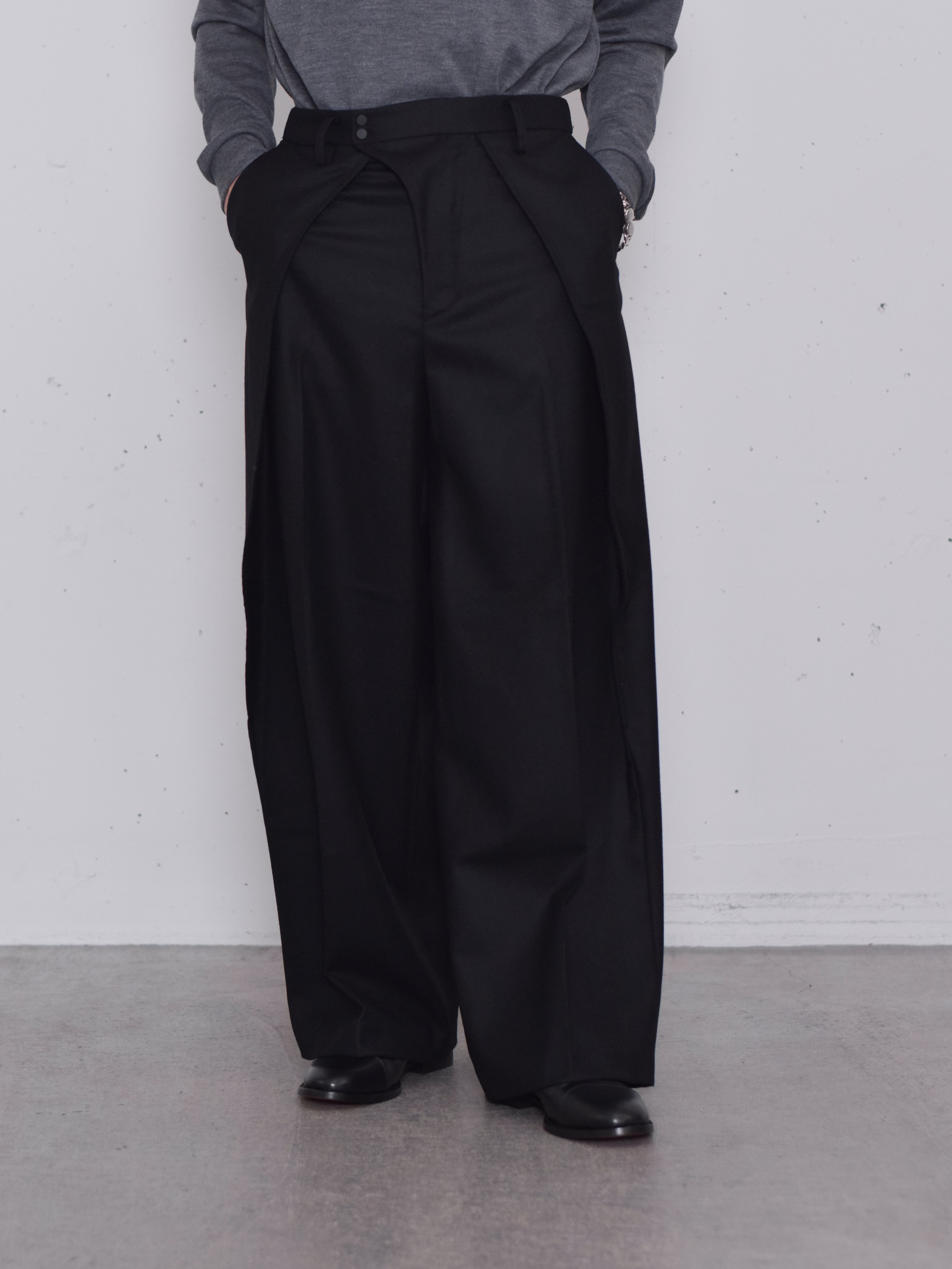 【HATRA(ハトラ)】Dia Trousers パンツ黒 HATRA ハトラ Dia Trousers [black]
