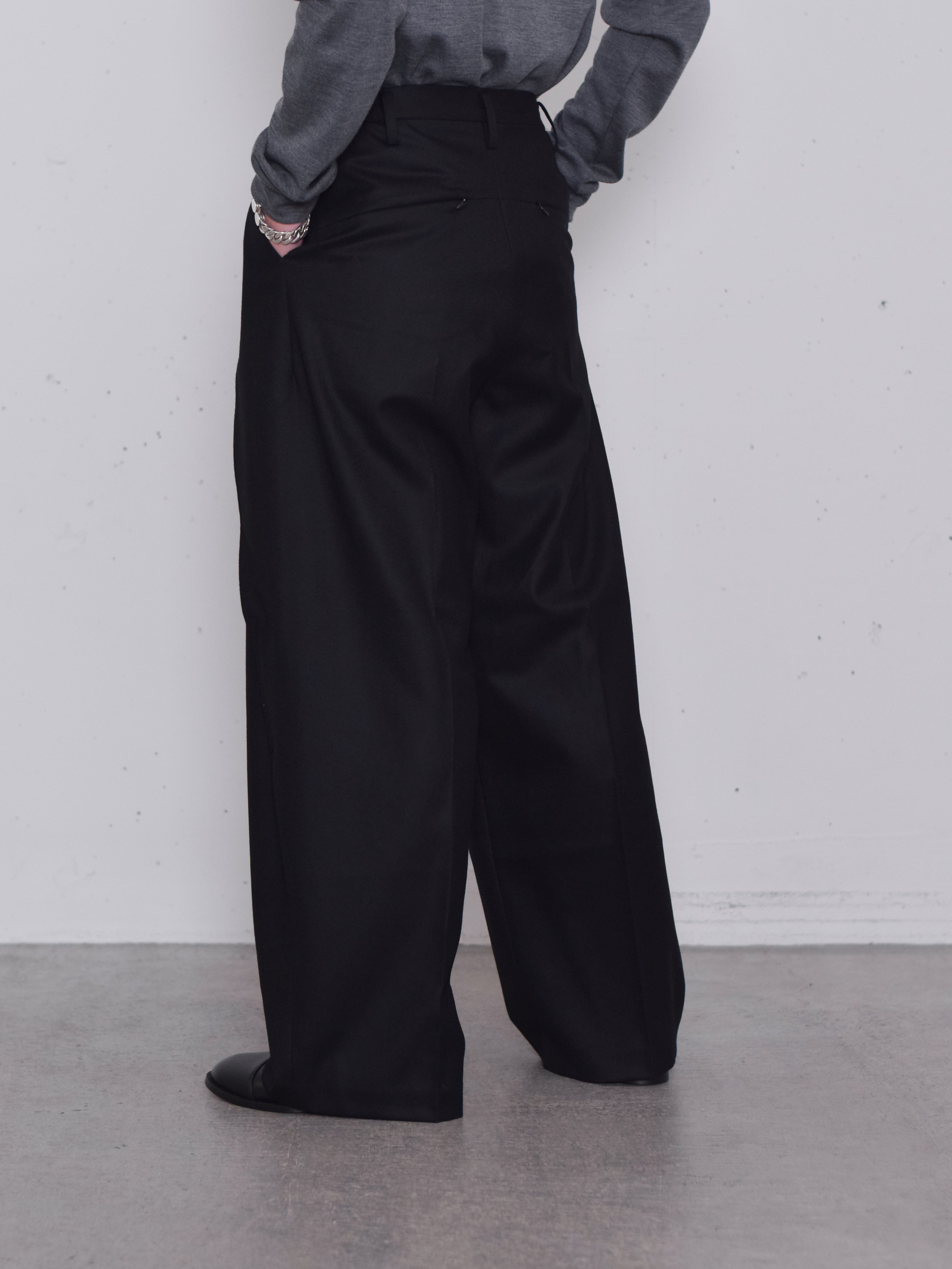 HATRA / Dub Tailored Trousers(BLACK)