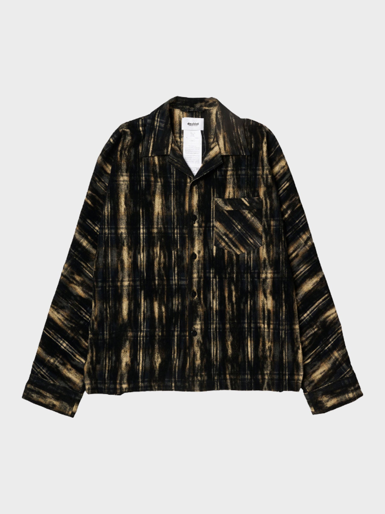 【8月15日(土)12:00発売】doublet / DUST FLOCKY PAJAMA SHIRT (BLACK)