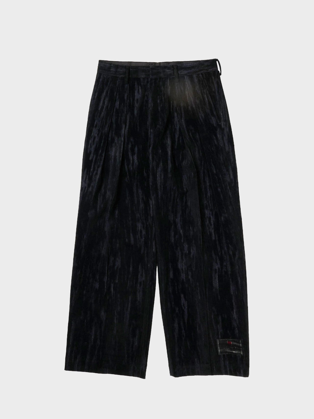 【8月15日(土)12:00発売】doublet / DUST FLOCKY TROUSERS (BLACK)