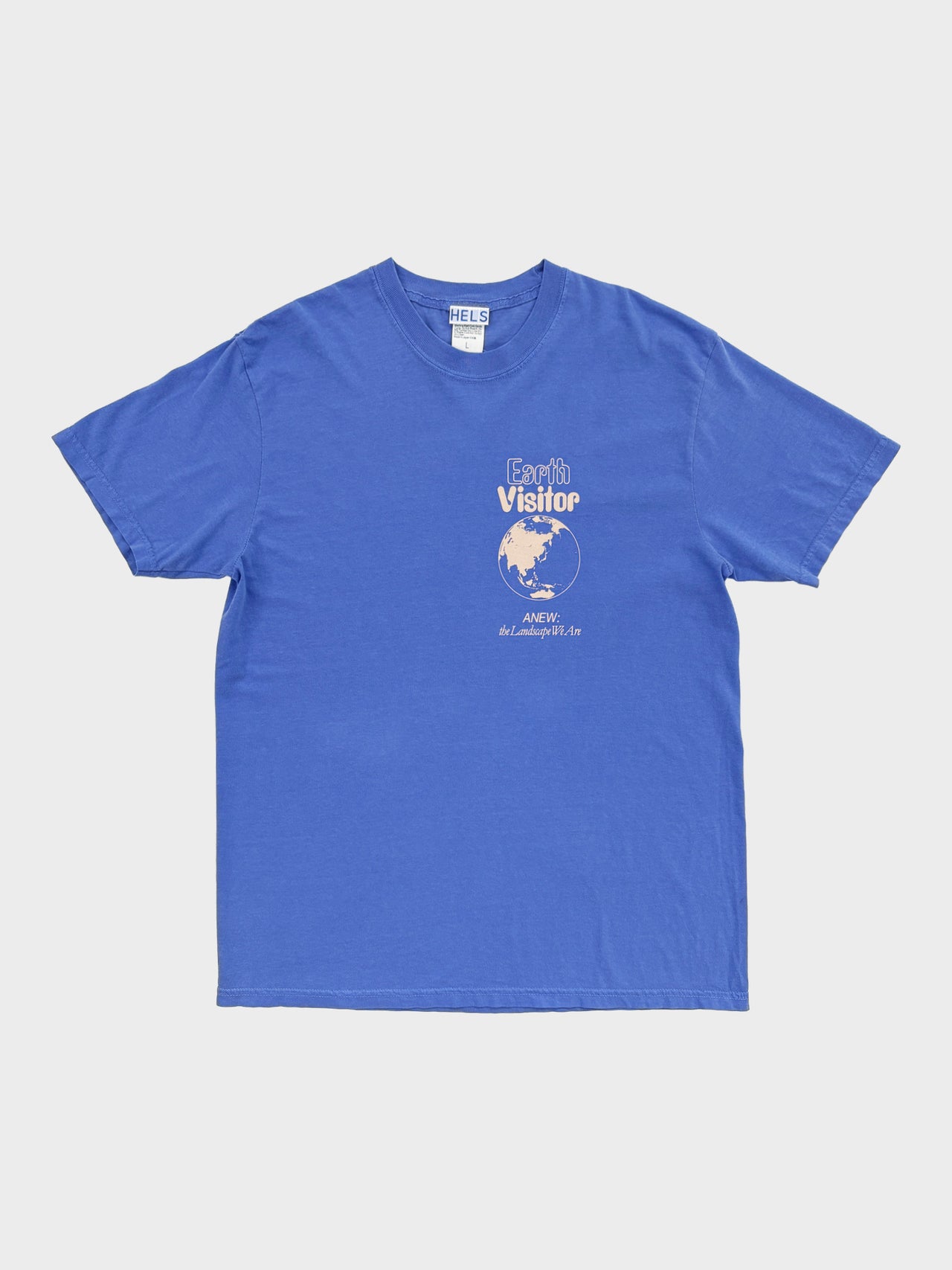 HELS / EARTH VISITOR T-SHIRT(BLUE)