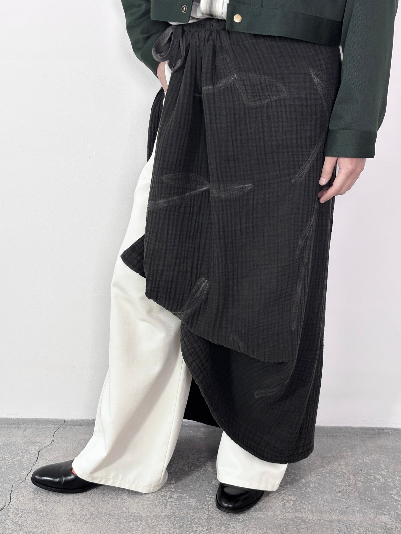 YUTASETOGAWA / CREPOM 4GAUZE FUTABA BLANKET (SUMI)