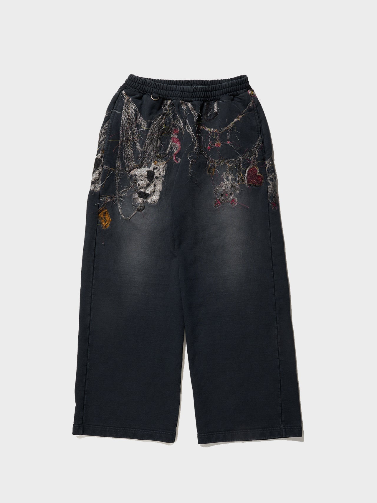 doublet / EMBROIDERD CHAIN SWEAT PANTS (GRAY)