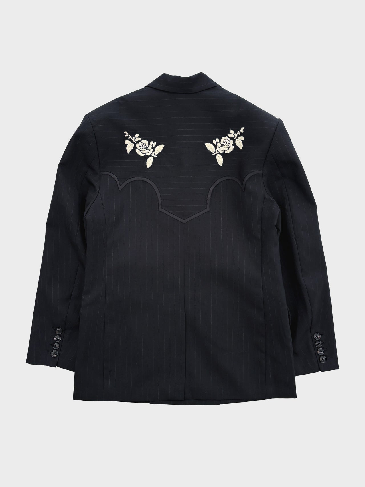 VIVIANO / EMBROIDERED WESTERN BLAZER (BLACK)