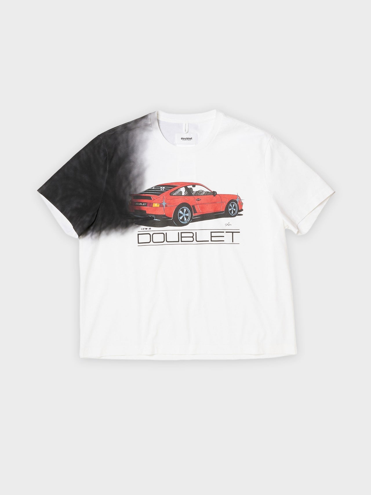 【7月入荷予定】doublet / EXHAUST STAINED T-SHIRT (WHITE)