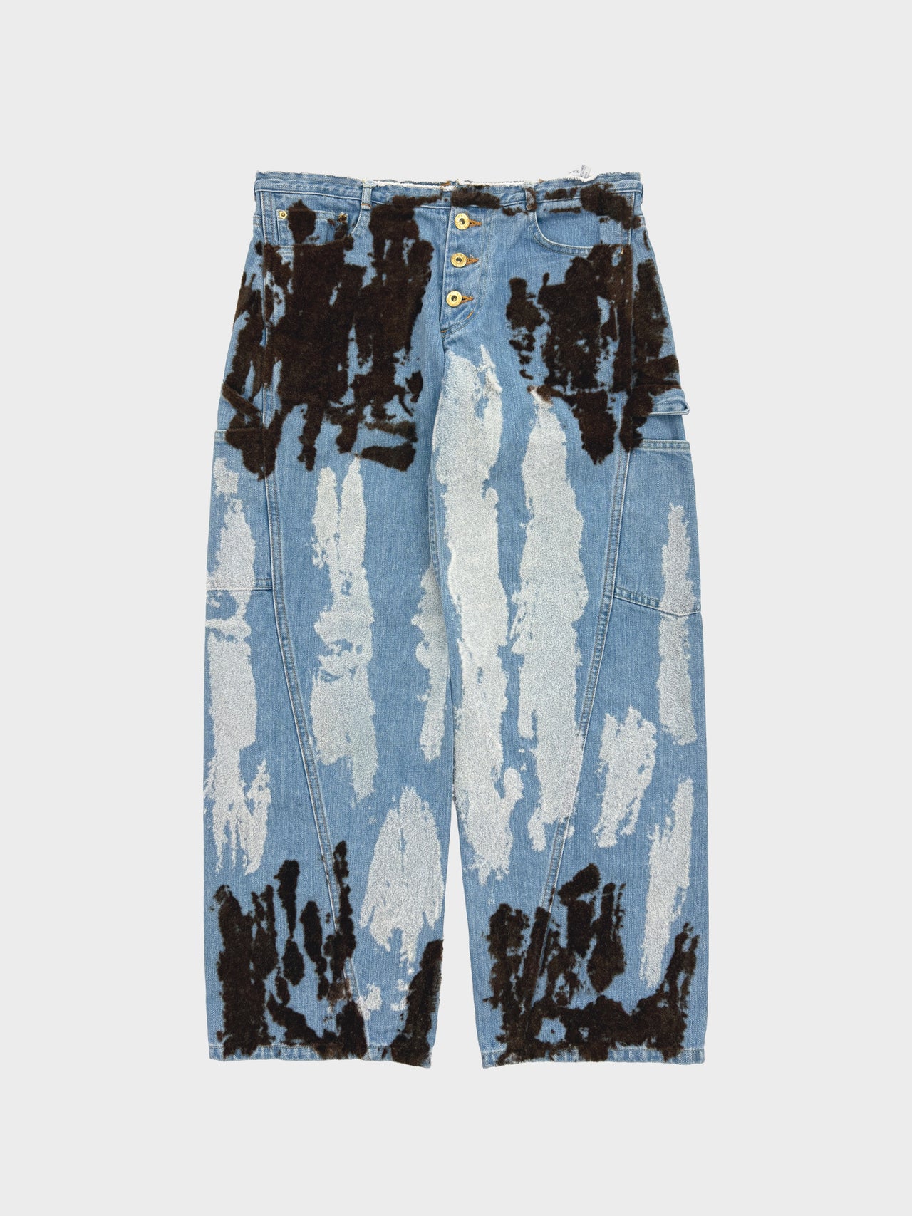 【5月30日(土)12:00販売開始】HOMMENA / EXPOSED SKIN PANTS (FLOCKED)