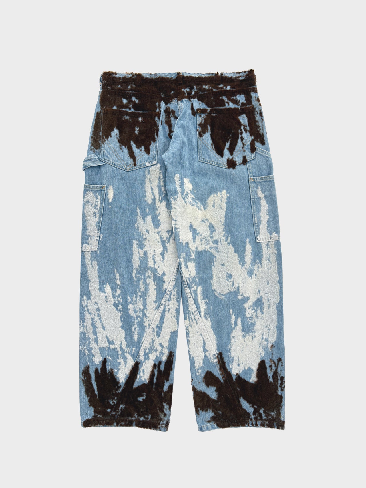 【5月30日(土)12:00販売開始】HOMMENA / EXPOSED SKIN PANTS (FLOCKED)