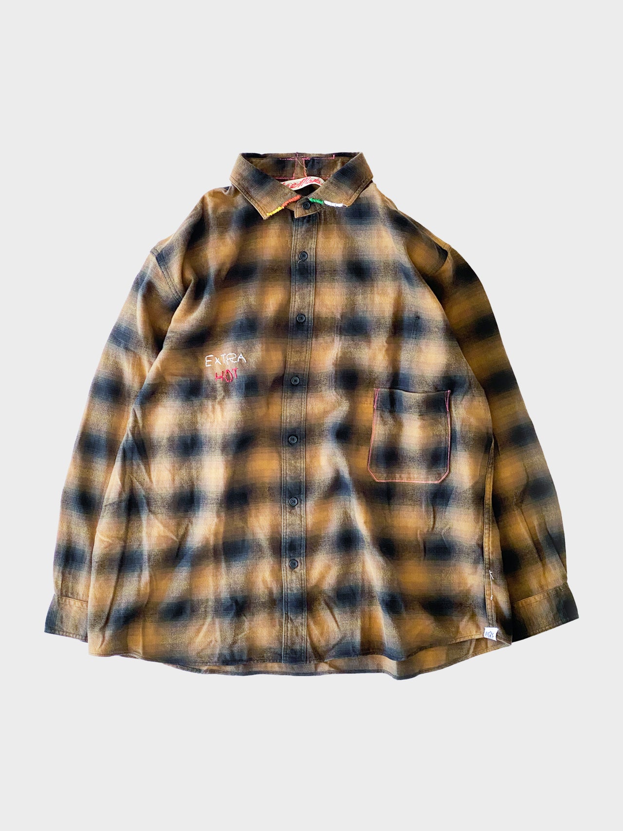 【12月中旬販売開始】AlexanderLeeChang / EXTRA HOT SHIRT (ORANGE CHECK)