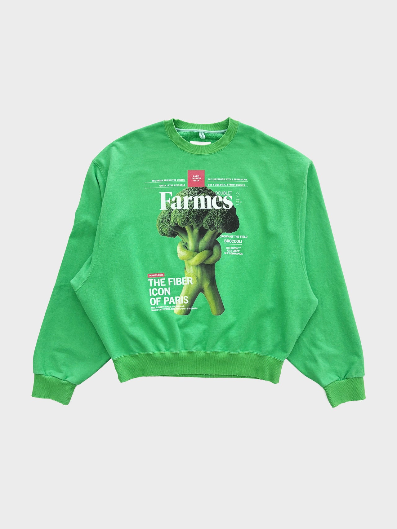 doublet / FARMS MAGAZINE COVER SWEAT (GREEN)