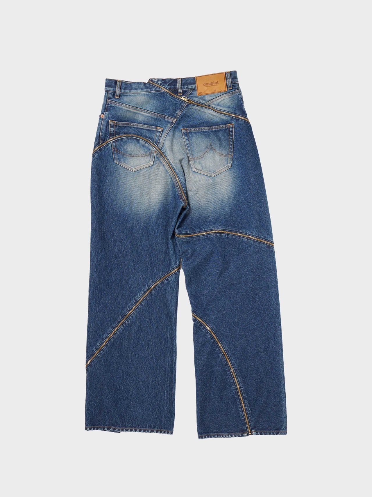 【1月17日(土)12:00販売開始】doublet / FILLETED ZIP DENIM PANTS (INDIGO)