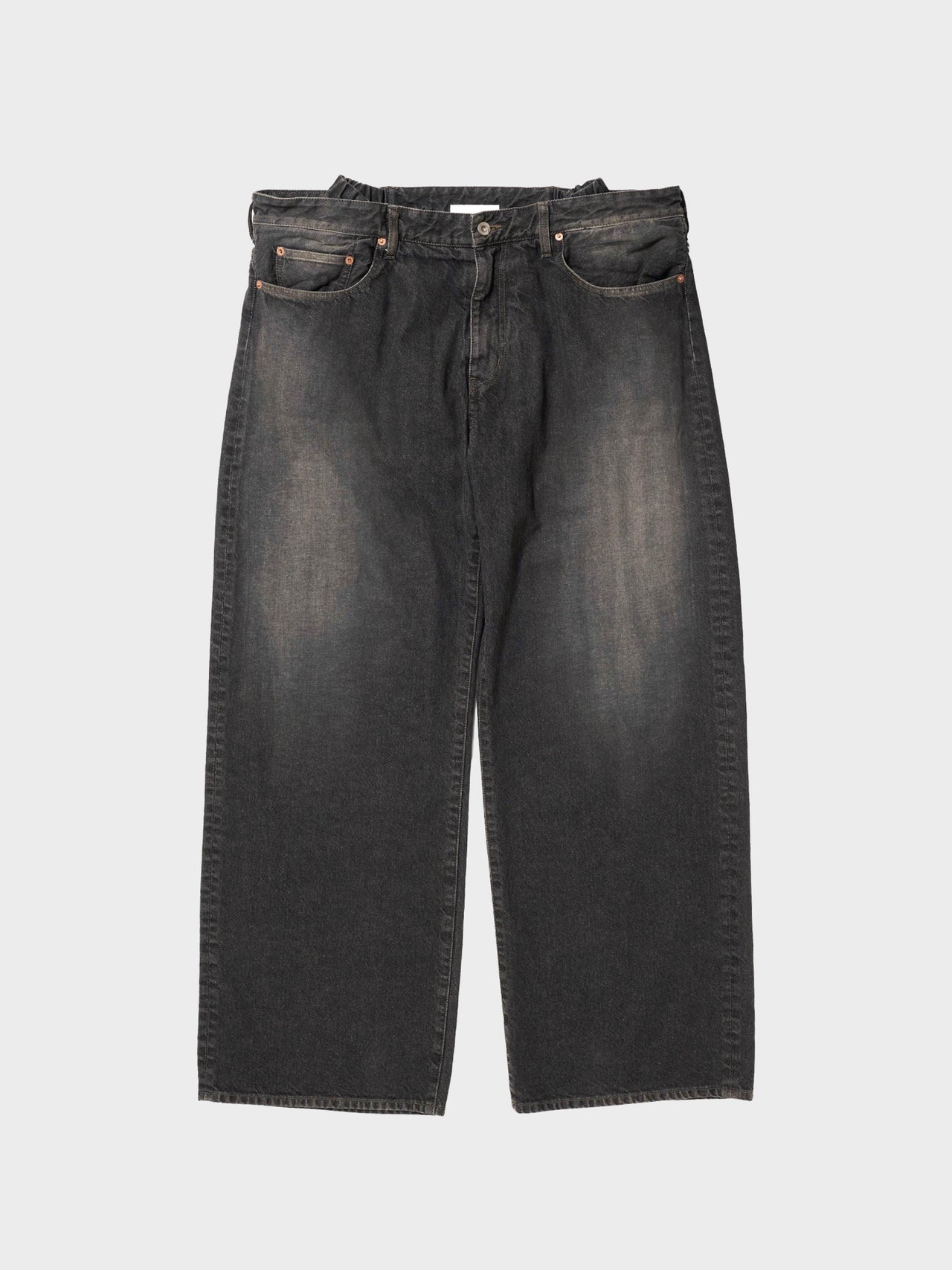 【1月17日(土)12:00販売開始】doublet / FLOATING WAIST DENIM PANTS (BLACK)