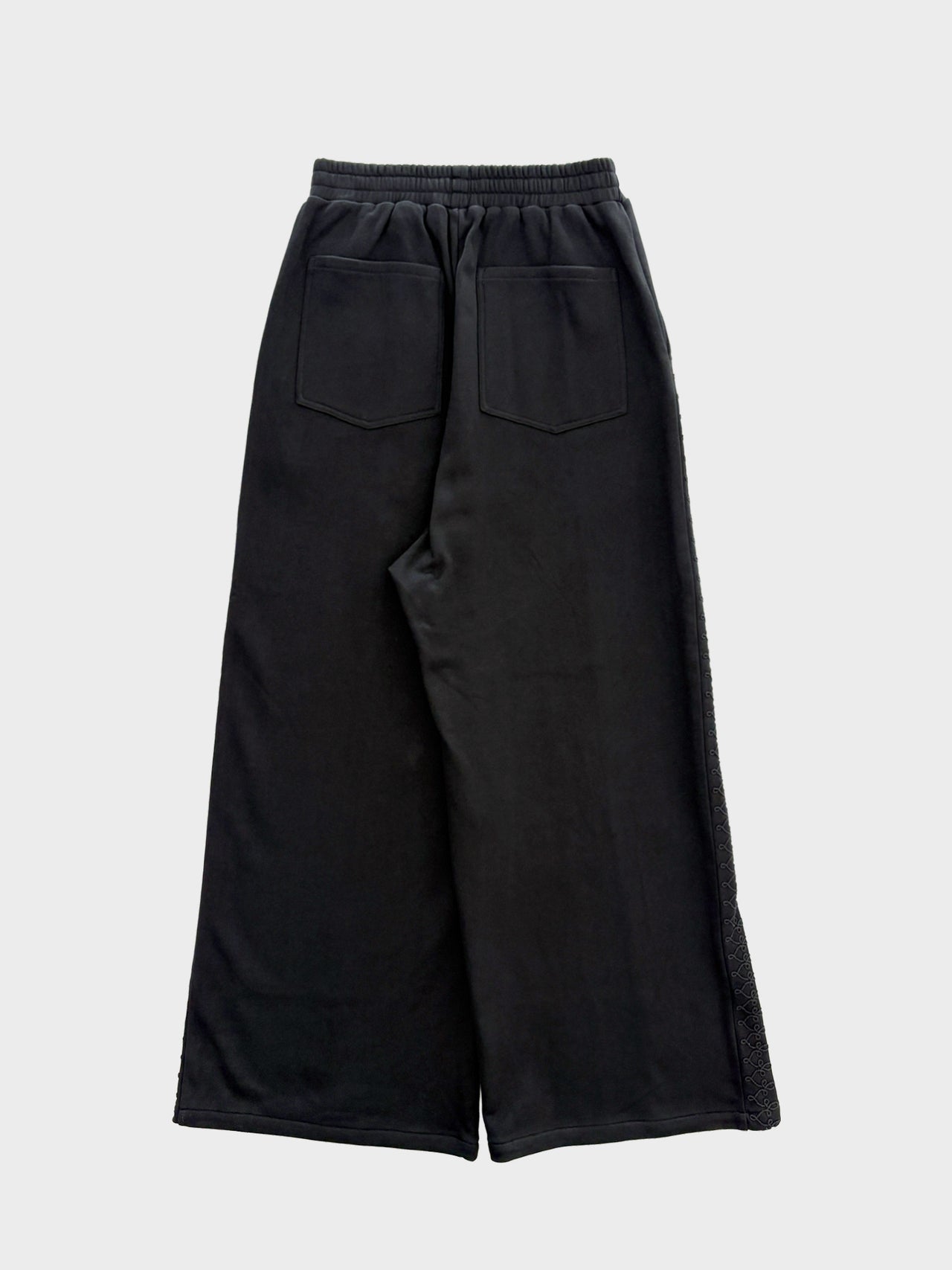 VIVIANO / FRENCH CORDED JERSEY TROUSERS (BLACK)