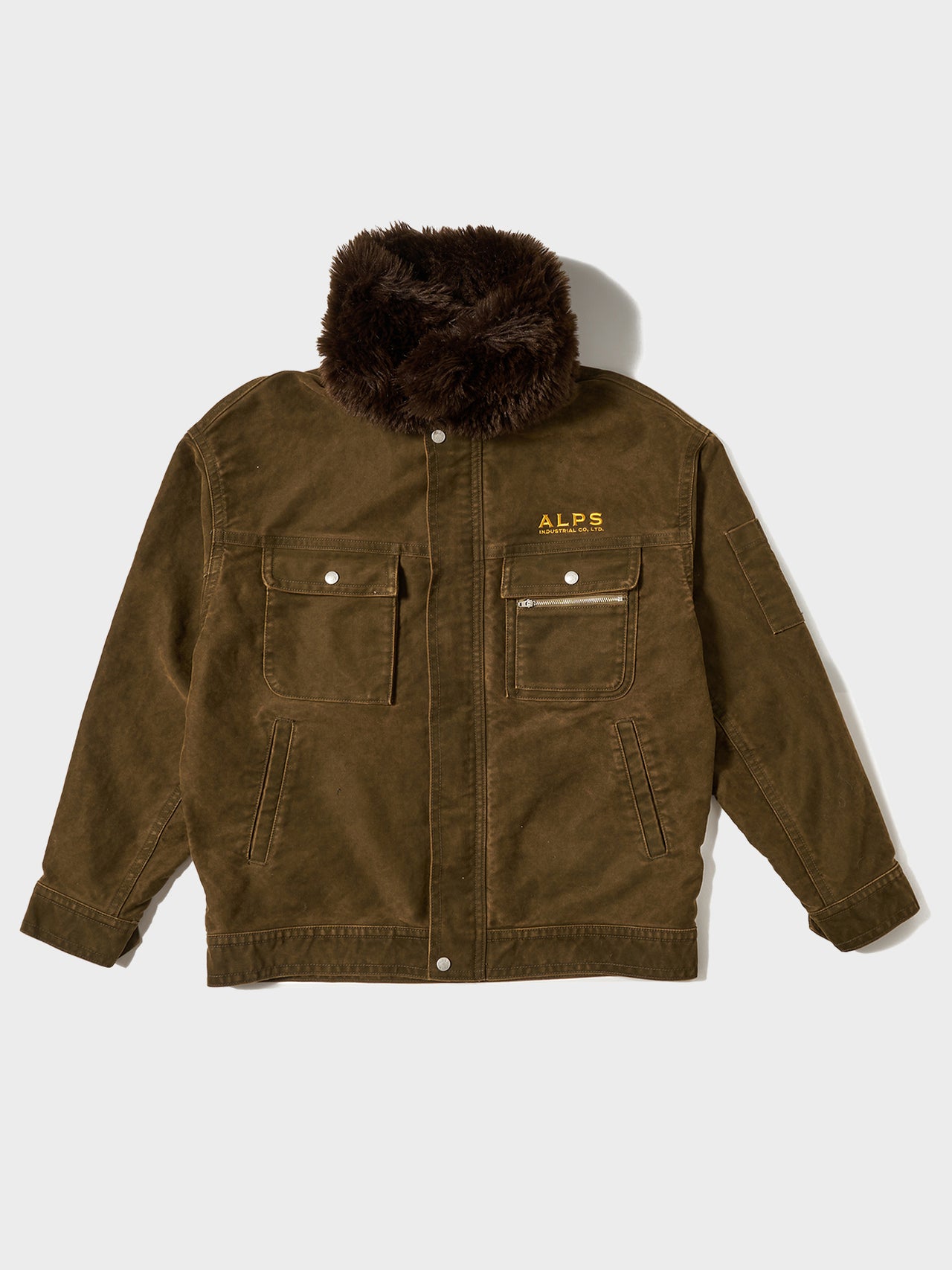 doublet / FUR-COLLAR WORKERS JACKET (KHAKI) #51