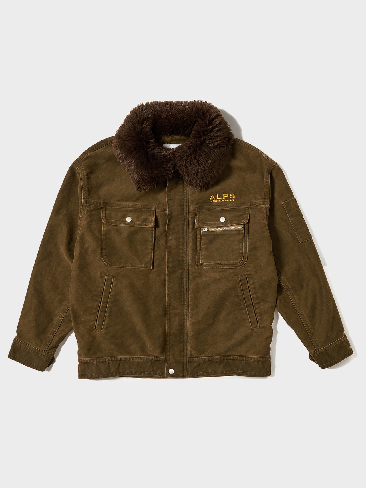 doublet / FUR-COLLAR WORKERS JACKET (KHAKI) #51