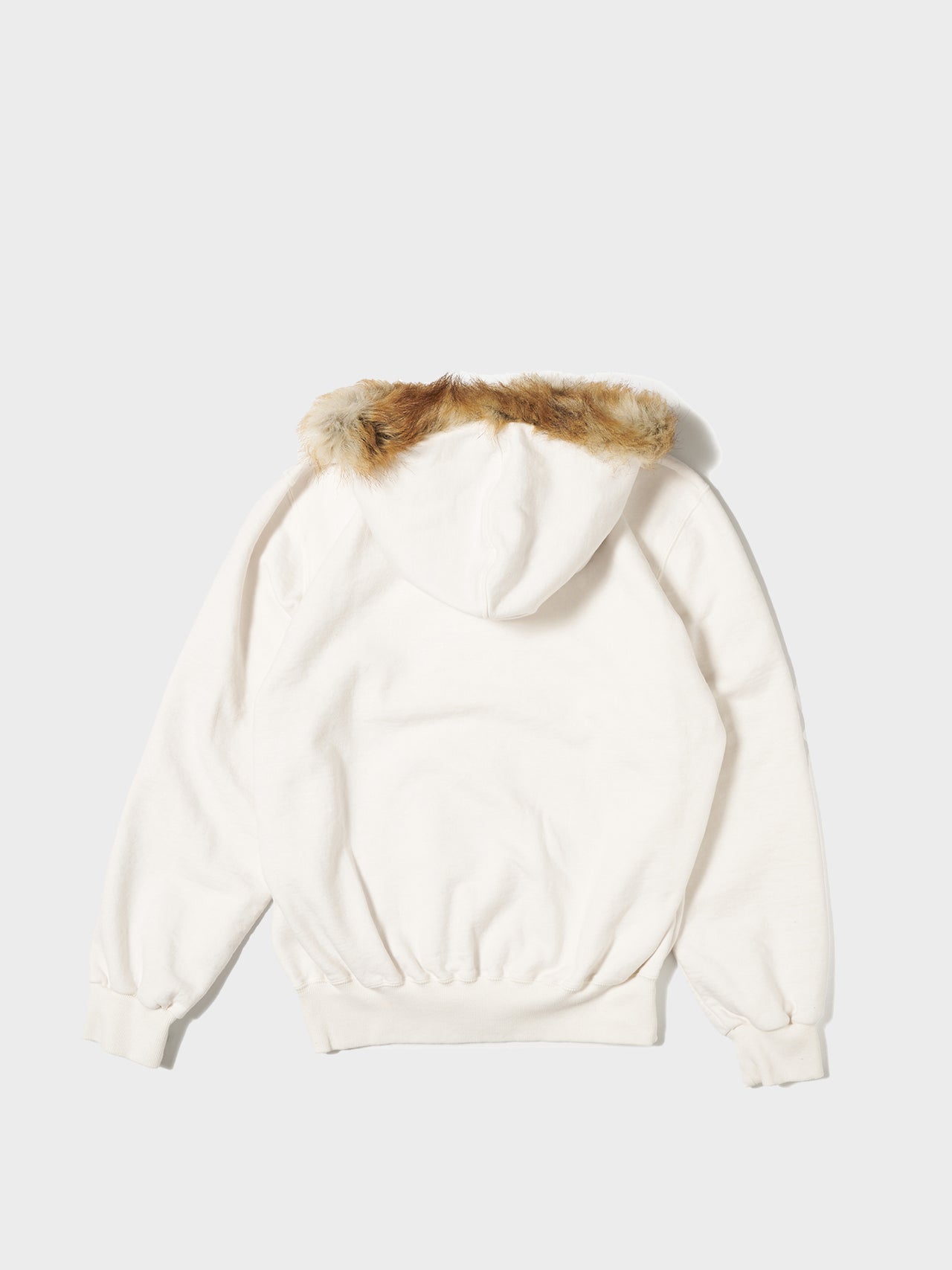doublet / FURRY COLLAR ZIP-UP HOODIE (WHITE) #55