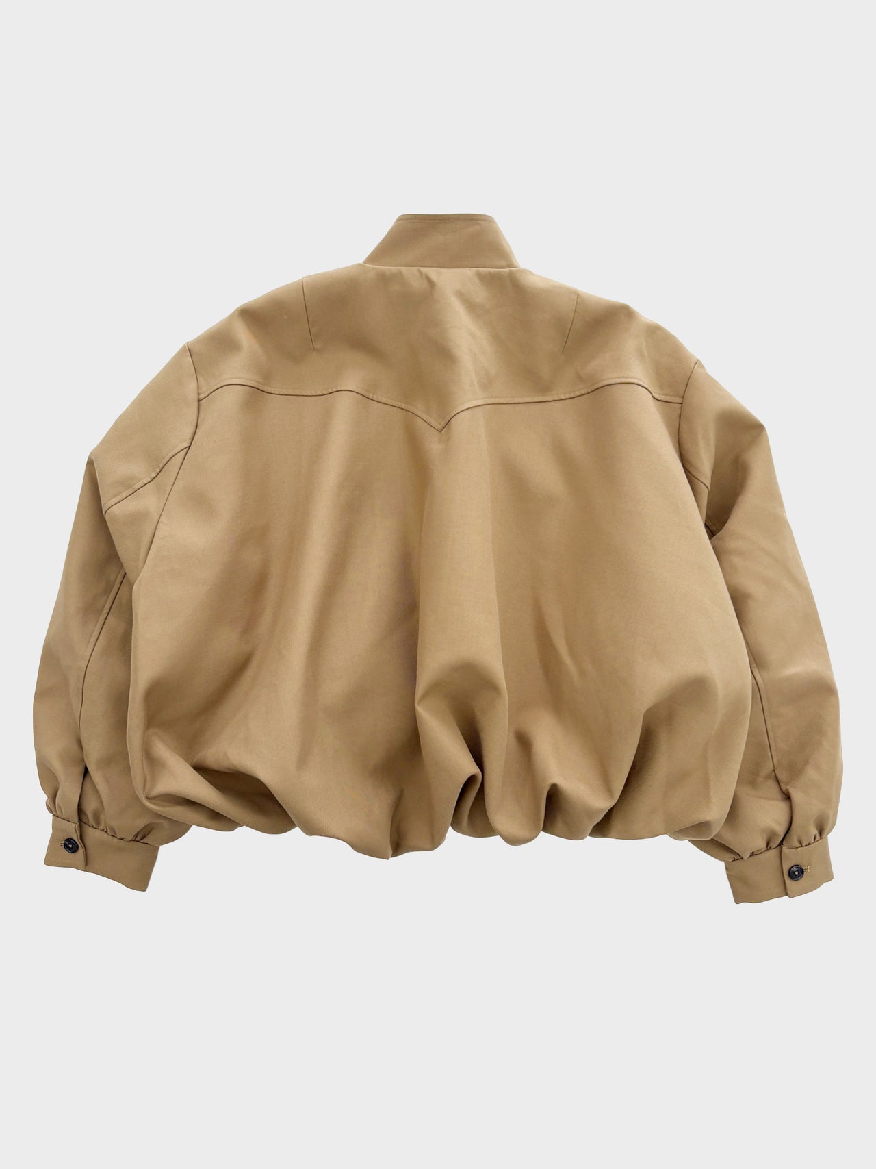 【7月上旬入荷予定】VIVIANO / GABARDINE BALLOON HARRINGTON JACKET (BEIGE)
