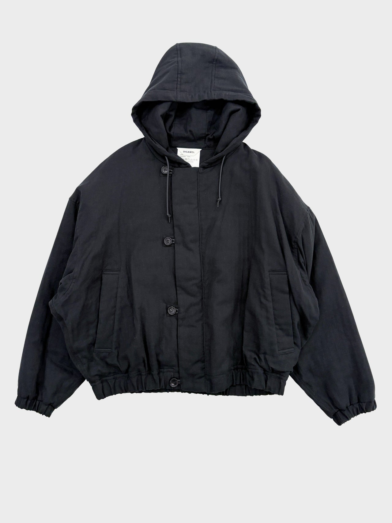 DIGAWEL / GAUZE BLOUSON (BLACK)