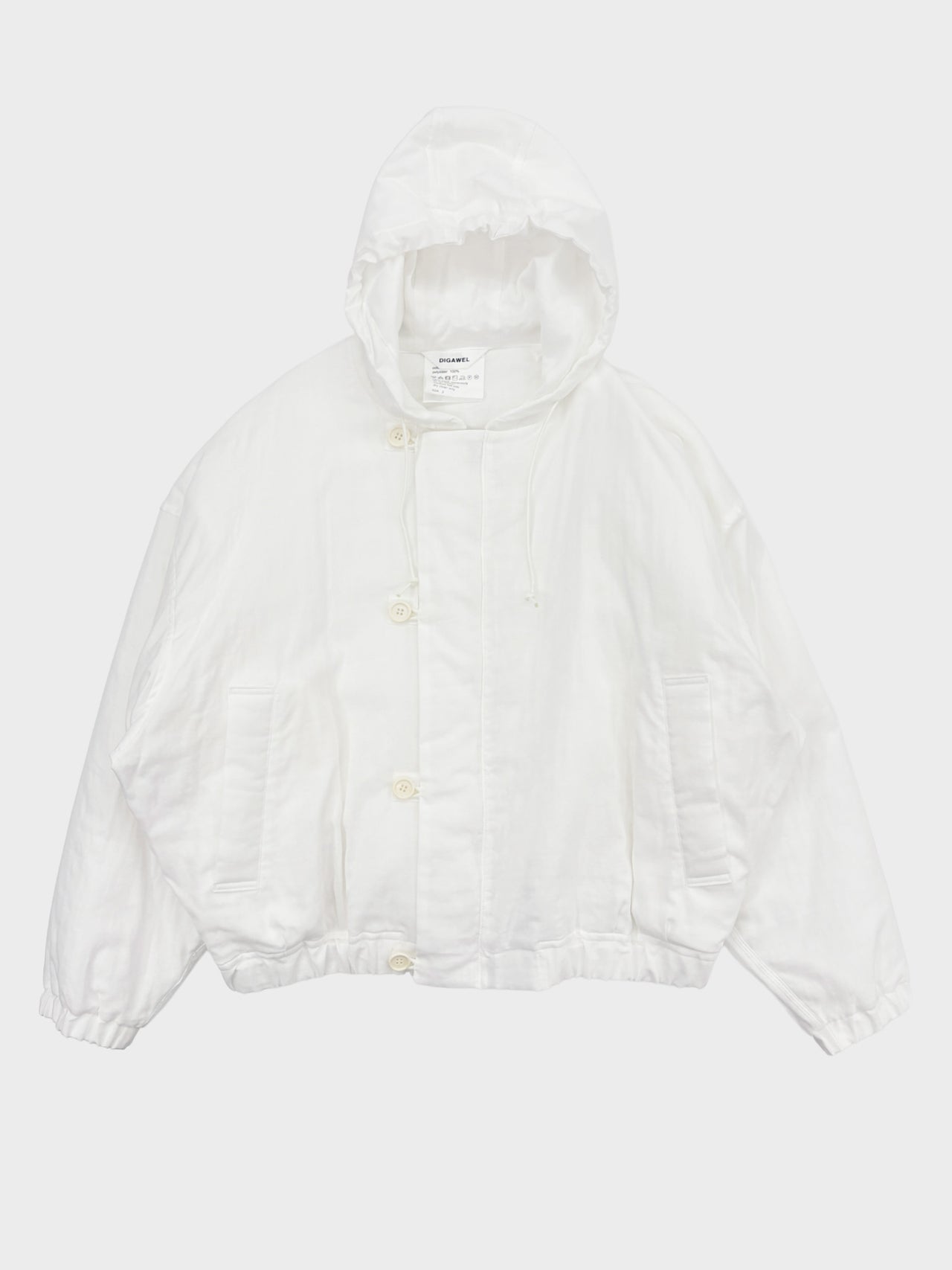 DIGAWEL / GAUZE BLOUSON (WHITE)