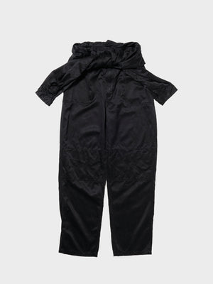doublet / HALF-COVERALL WORK PANTS (BLACK)