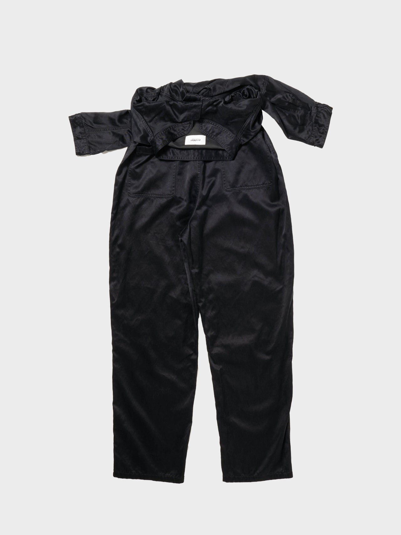 doublet / HALF-COVERALL WORK PANTS (BLACK)