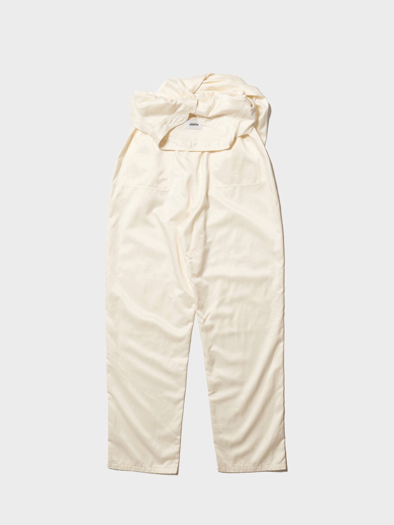 doublet / HALF-COVERALL WORK PANTS (WHITE)