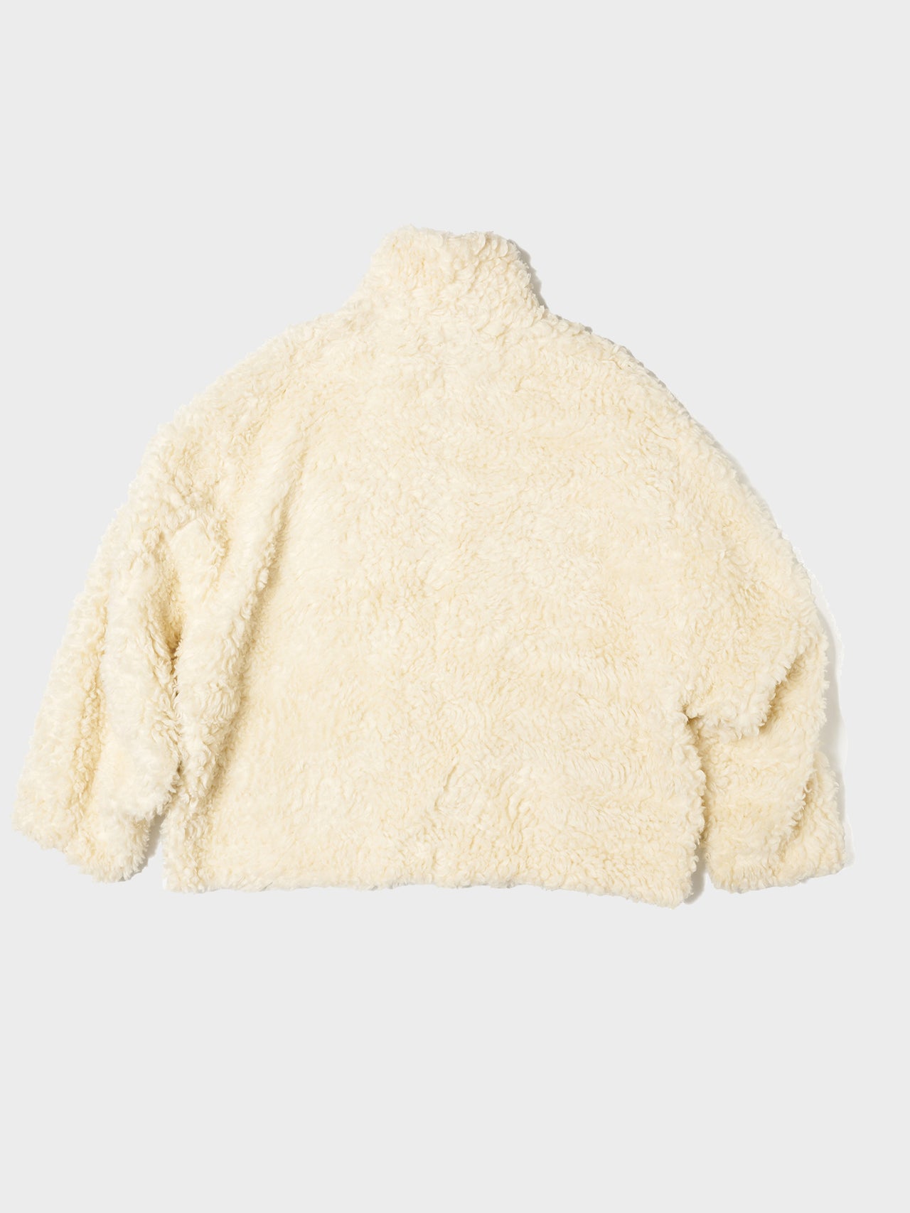 doublet / HEMP FAUX FUR ZIP-UP JACKET (IVORY) #59