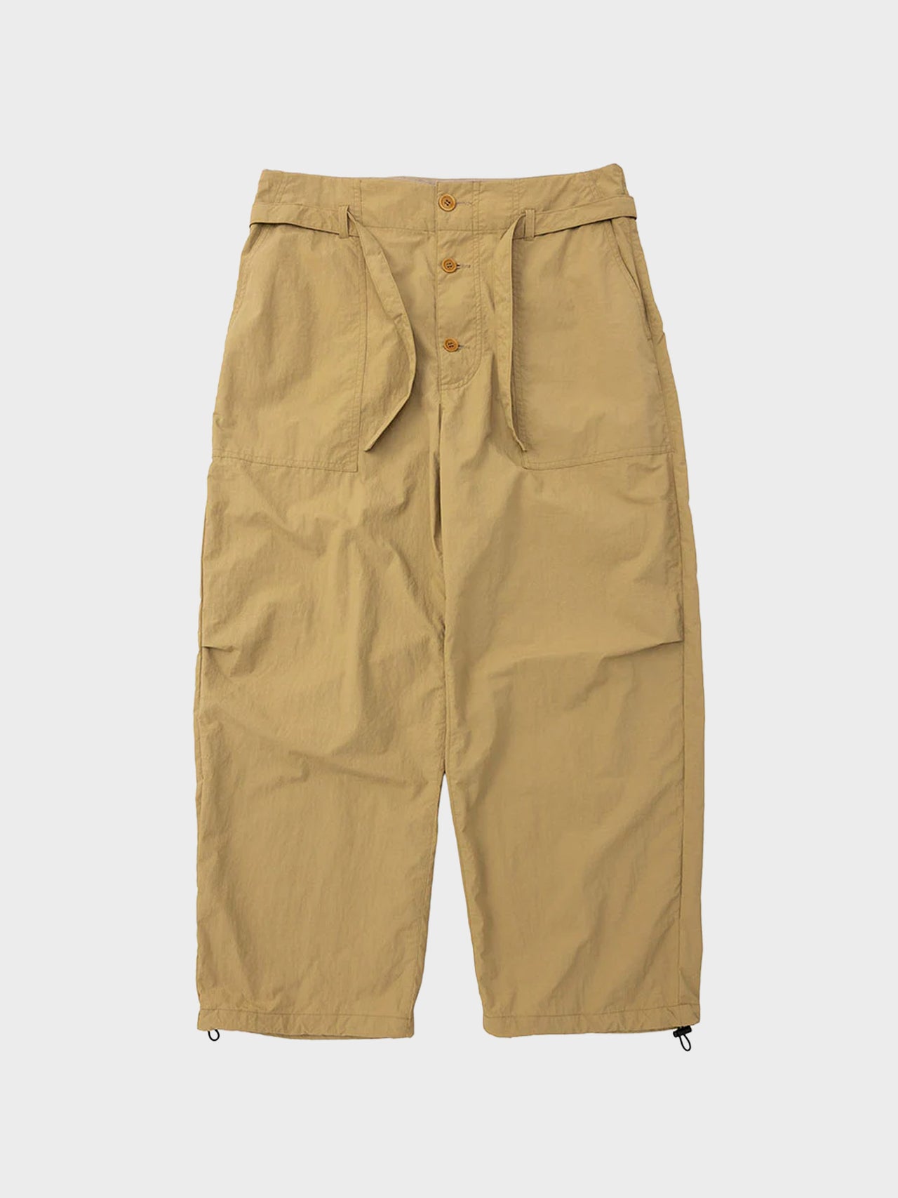 DIGAWEL / HIGH-WAISTED PANTS (BEIGE)