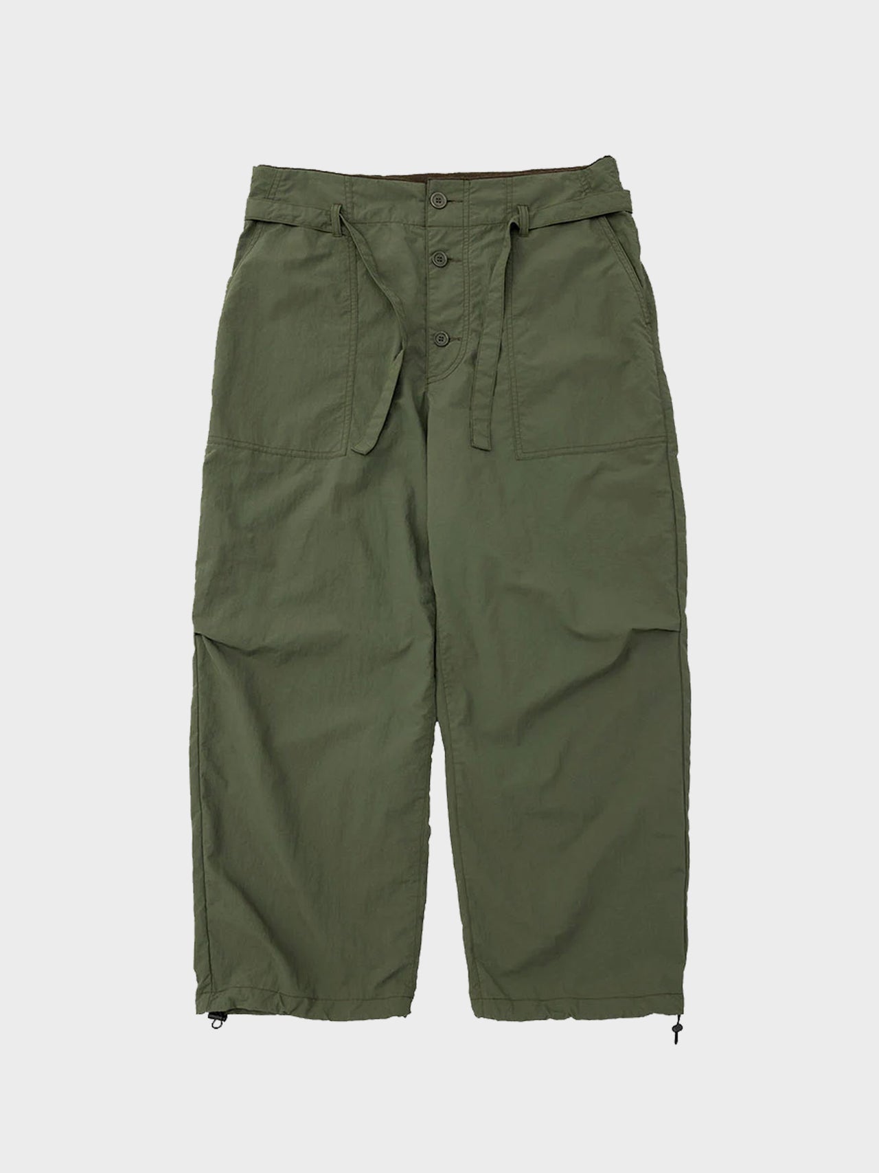 DIGAWEL / HIGH-WAISTED PANTS (OLIVE)