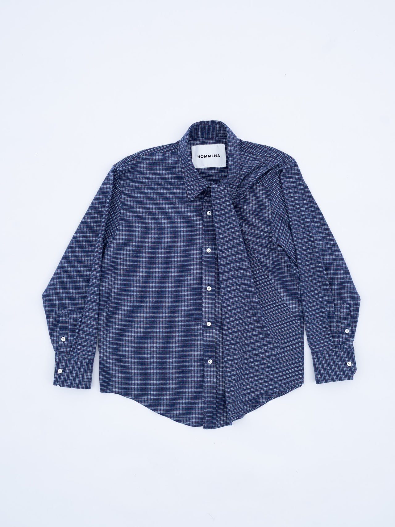 【8/8(土)12:00発売】HOMMENA / UNDONE SHIRT (BLUE)