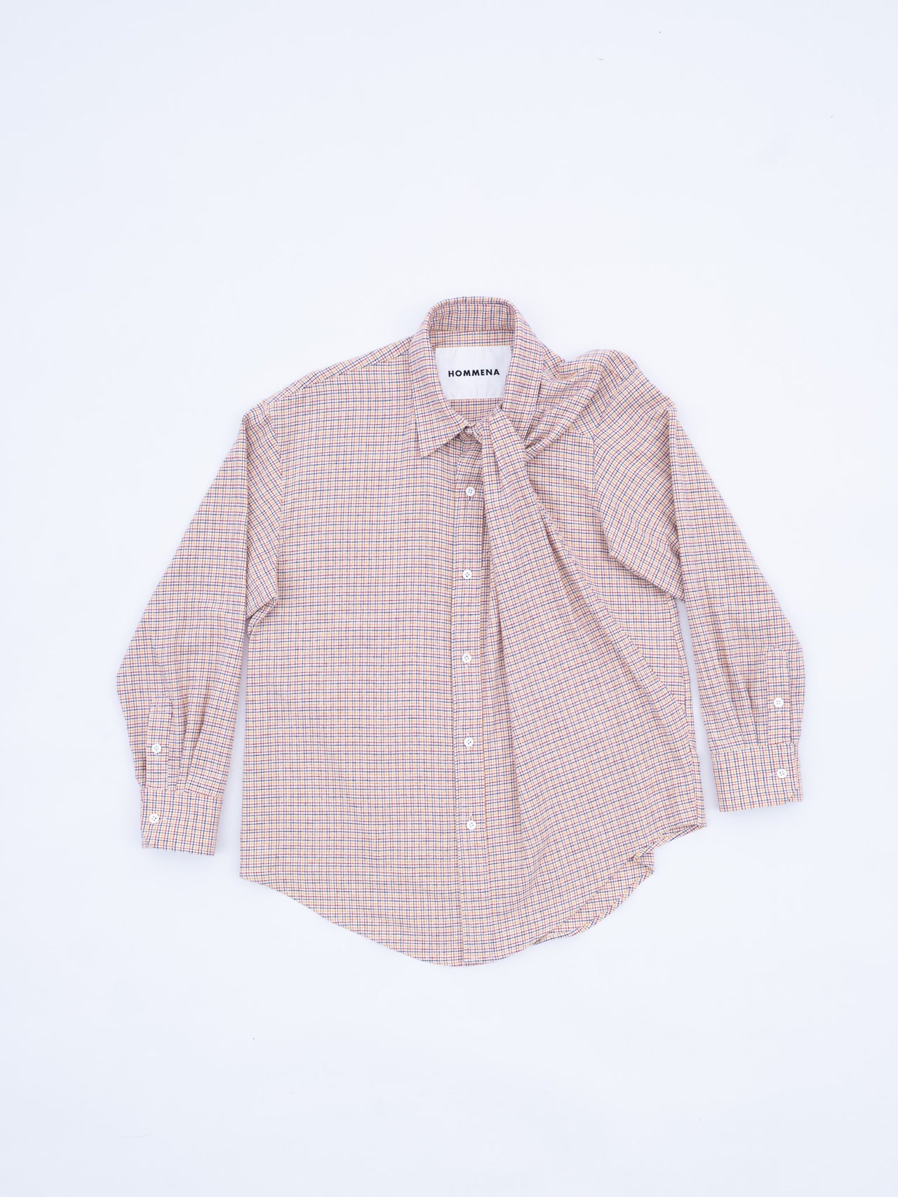 【8/8(土)12:00発売】HOMMENA / UNDONE SHIRT (OFF WHITE)