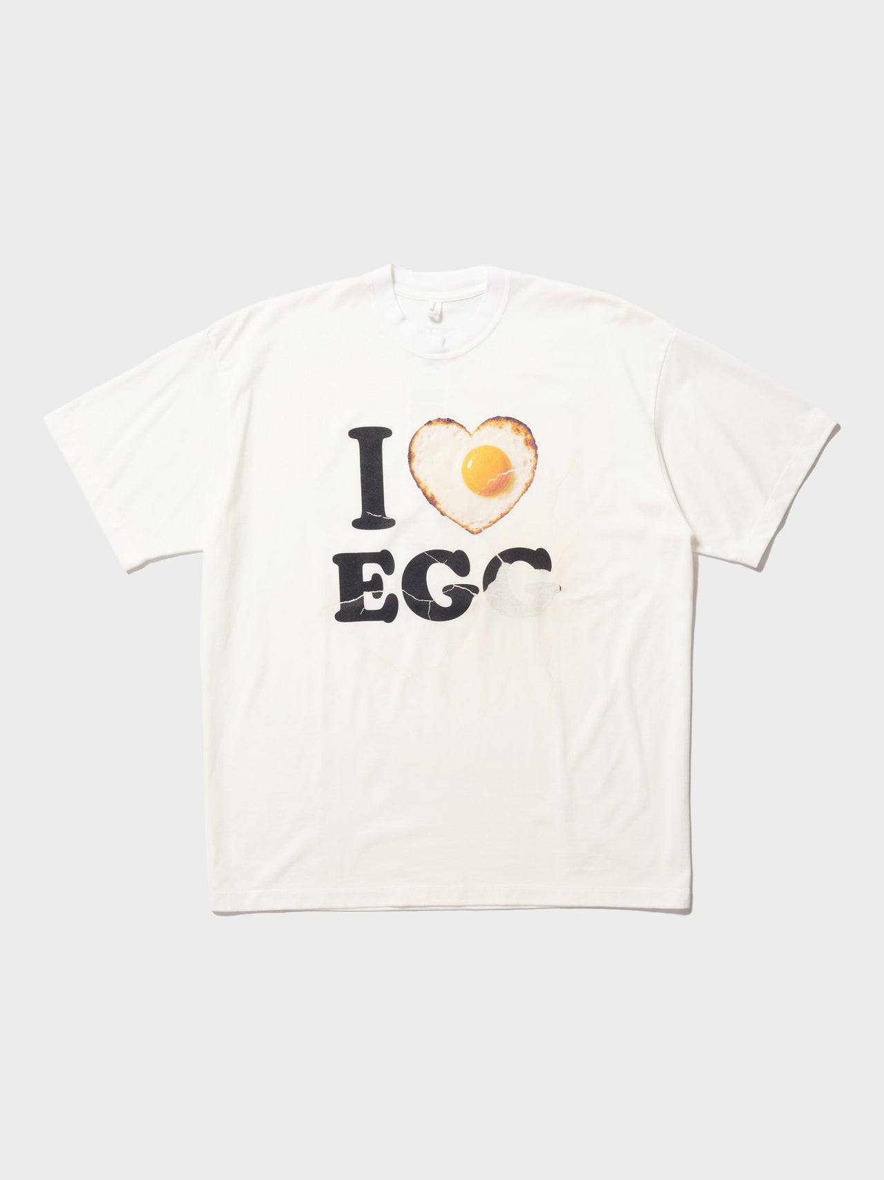 【2月14日(土)12:00販売開始】doublet / I LOVE EGG T-SHIRT (WHITE)