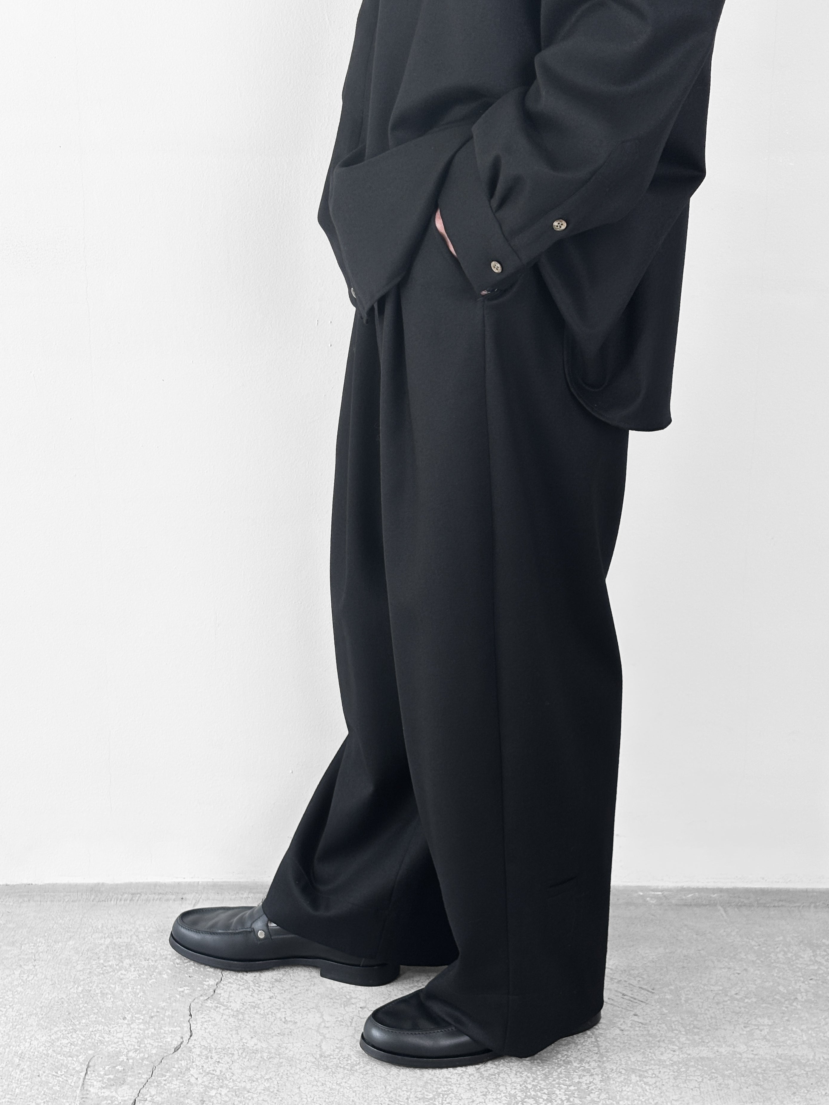 DOUBLE STANDARD CLOTHING ブラ&レギンス ヨガ セット Dulcamara / よそいきシンプル2タックワイドPT (BLACK)