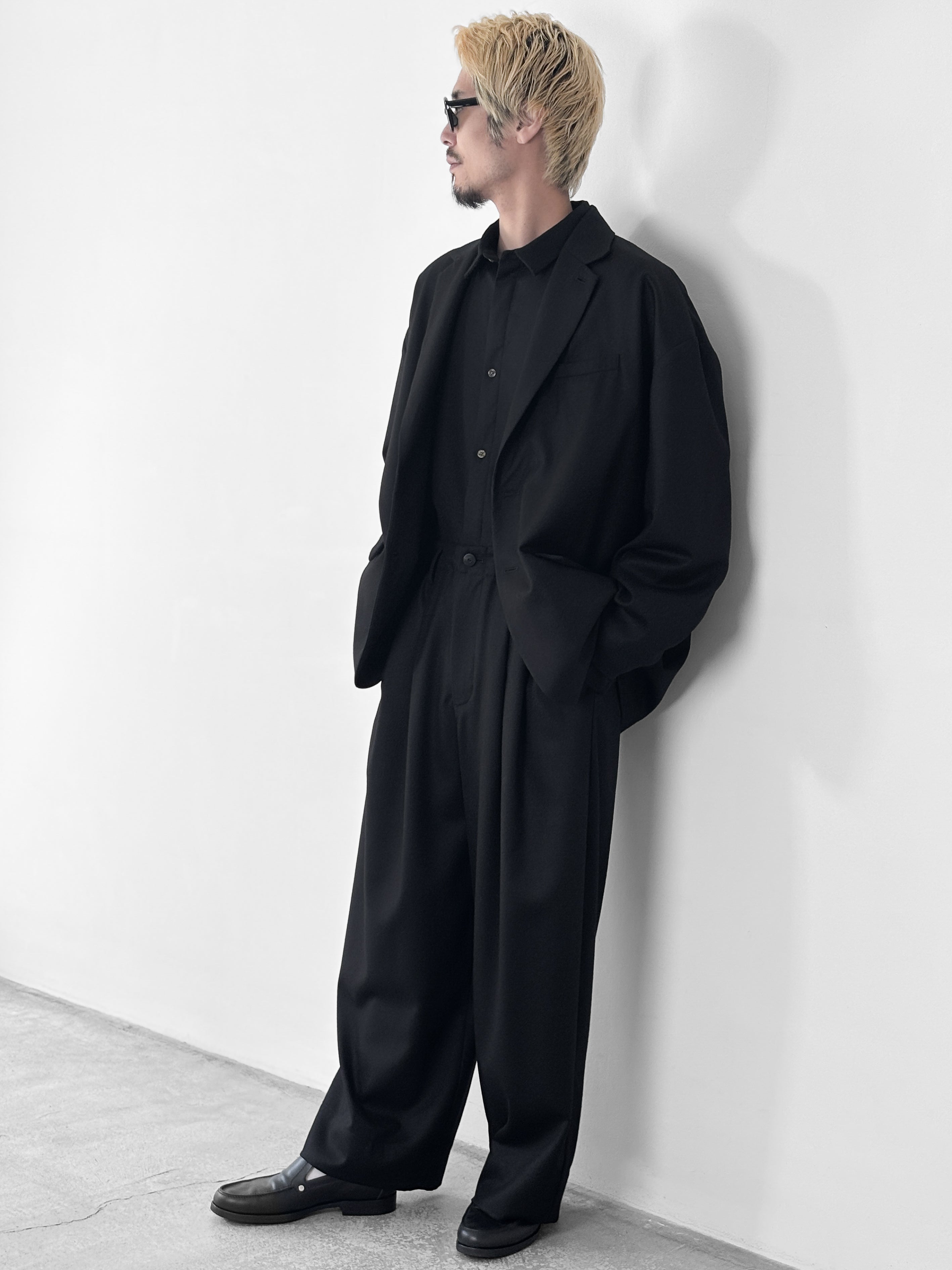 Dulcamara / よそいきシンプル2タックワイドPT (BLACK)