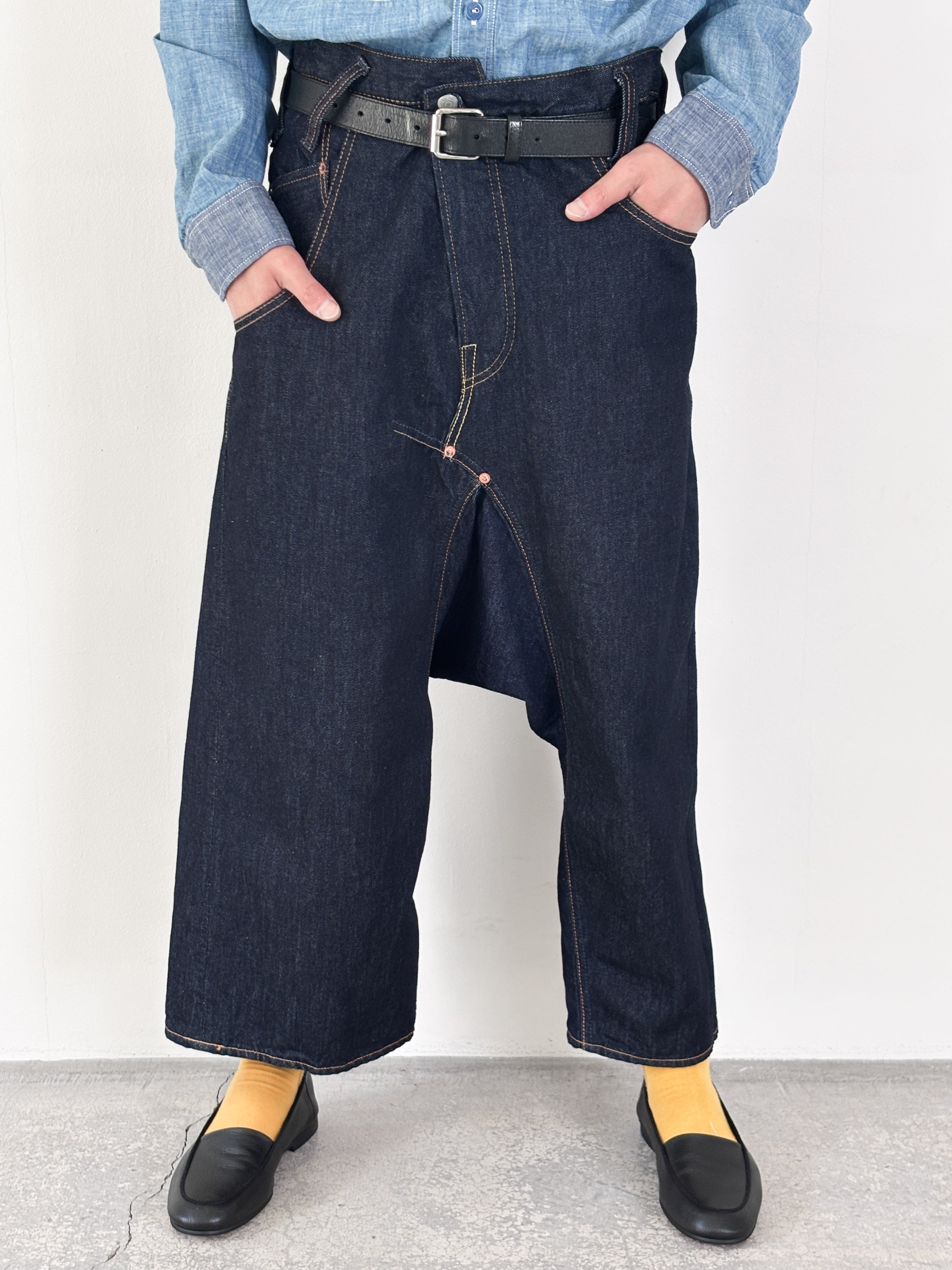 ＜FUMITO GANRYU＞ GRAFFITI SARROUEL SLACKS FUMITO GANRYU / GRAFFITI 5P SARROUEL (INDIGO)