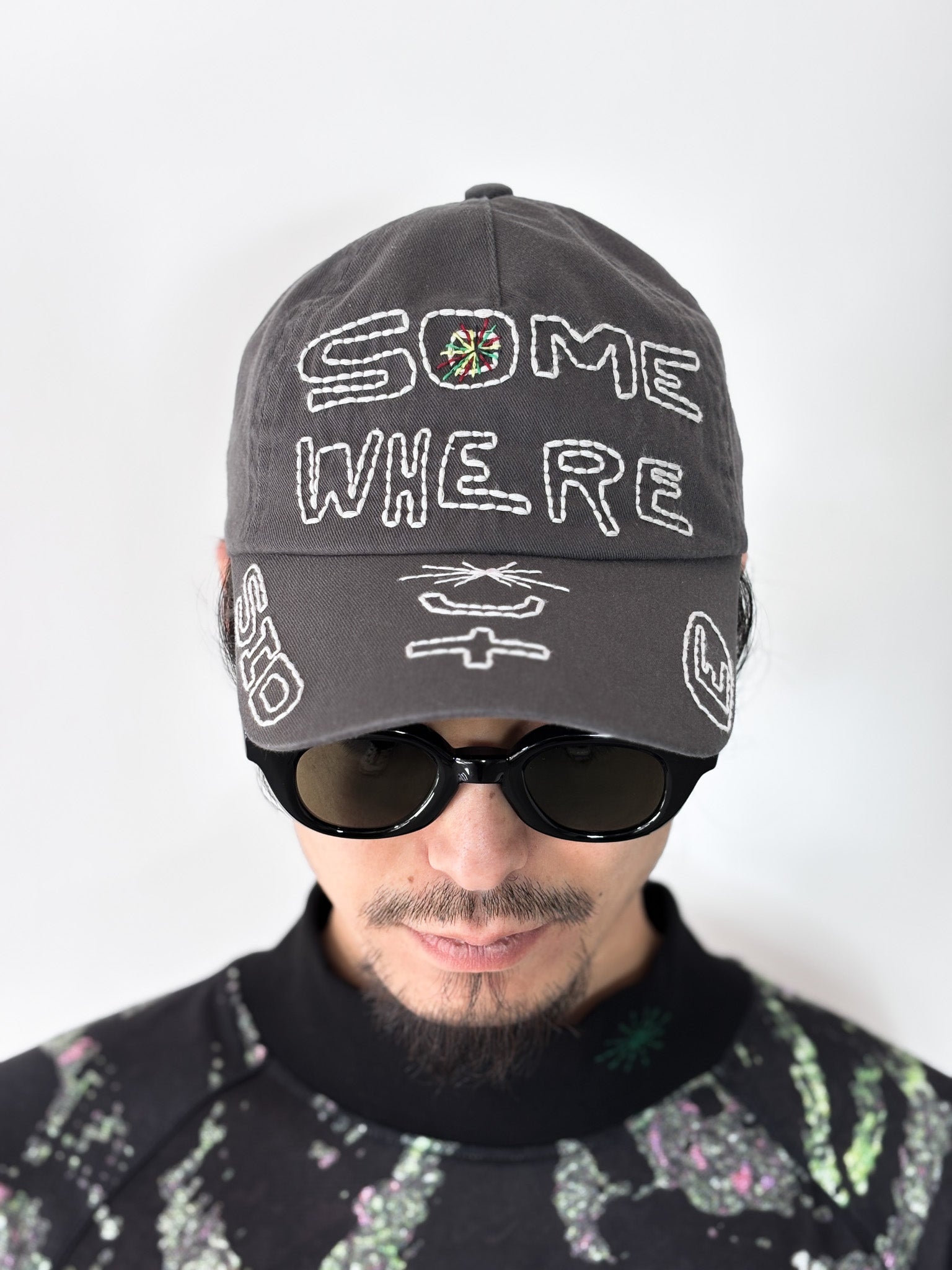 SOMEWHERE OUTSIDE HIKING COMPANY / SOHC Lettering Embroidery Cap (CHAR