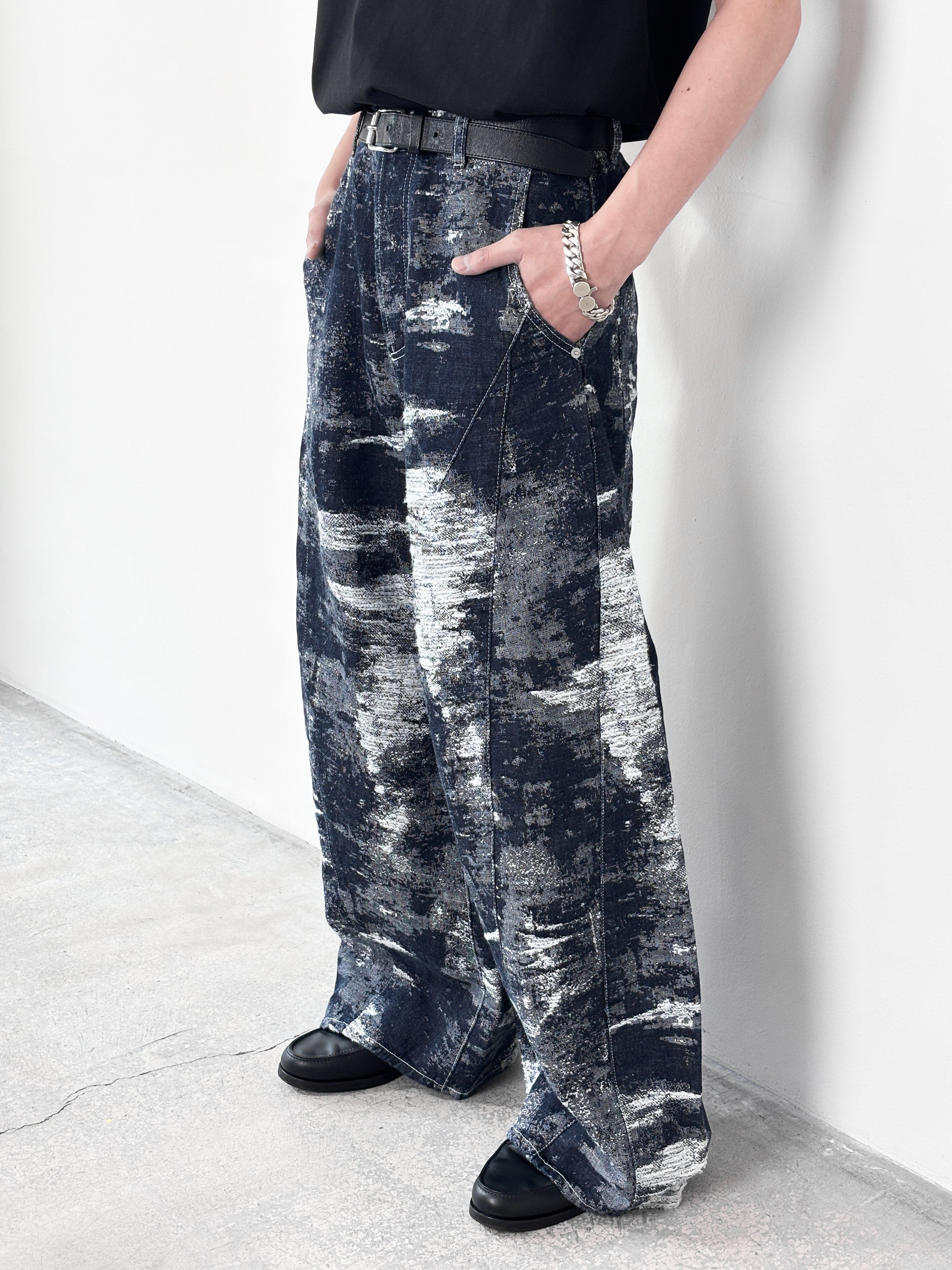 TAAKK デニムパンツ TAAKK / DENIM CURVED PANTS (ONE WASH)